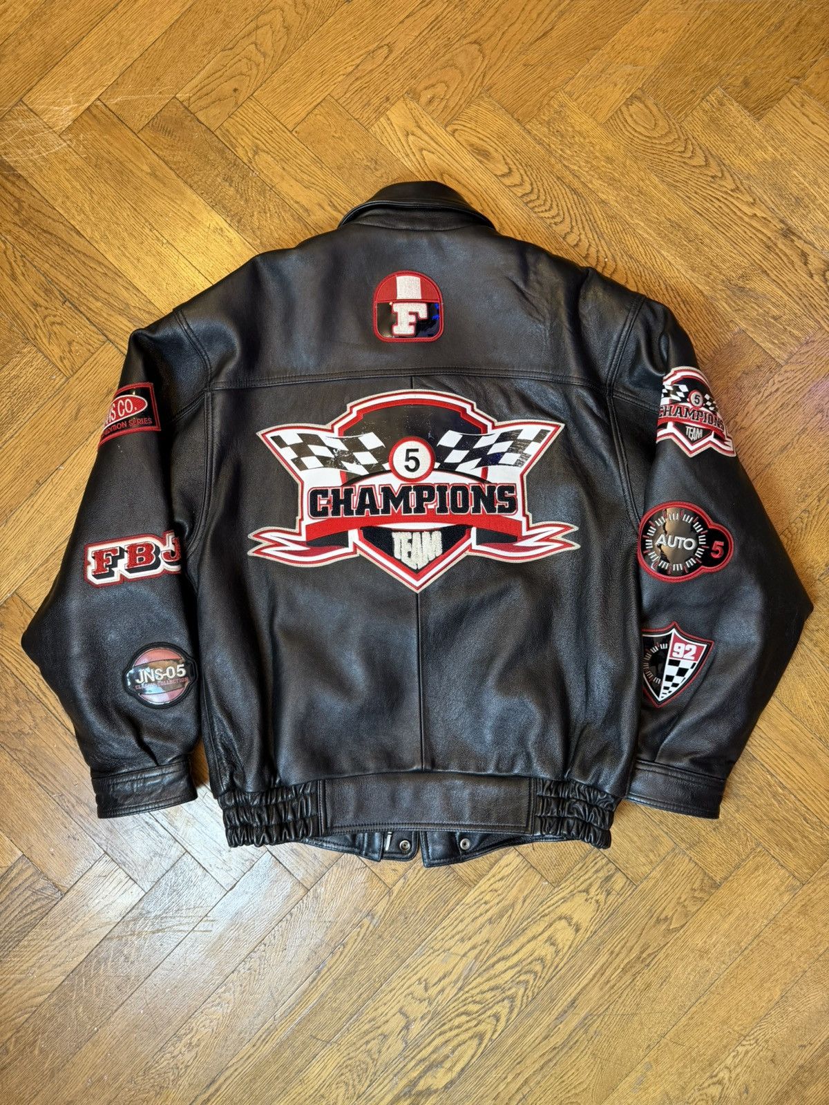 Fubu Vintage Fubu racing team leather jacket Size US XL / EU 56 / 4 - 14 Thumbnail