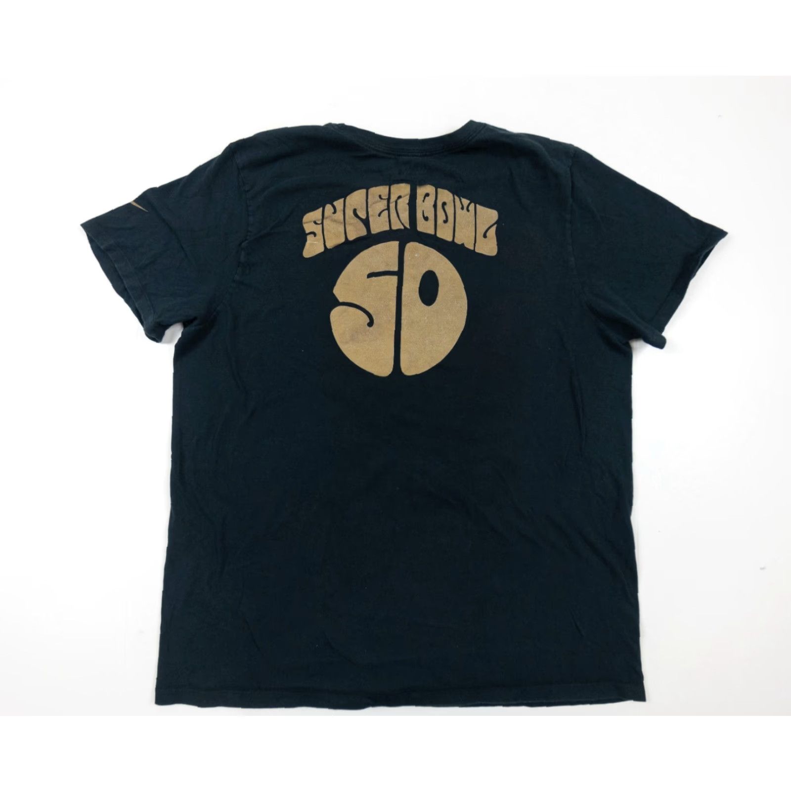 Nike Nike NFL Super Bowl 50 SF Bay Area T-shirt Adult XL Black Athletic Cut Crew Neck Short Sleeve Football Logo Tee Mens Size US XL / EU 56 / 4 - 5 Thumbnail