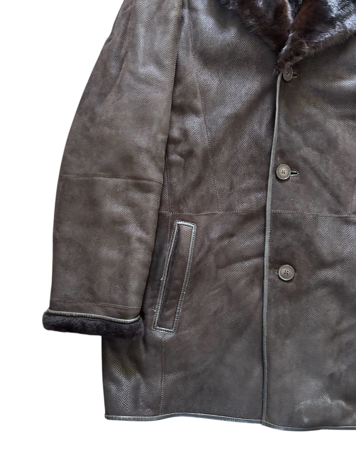 Vintage Vintage Shearling Leather Coat Size US XL / EU 56 / 4 - 5 Thumbnail