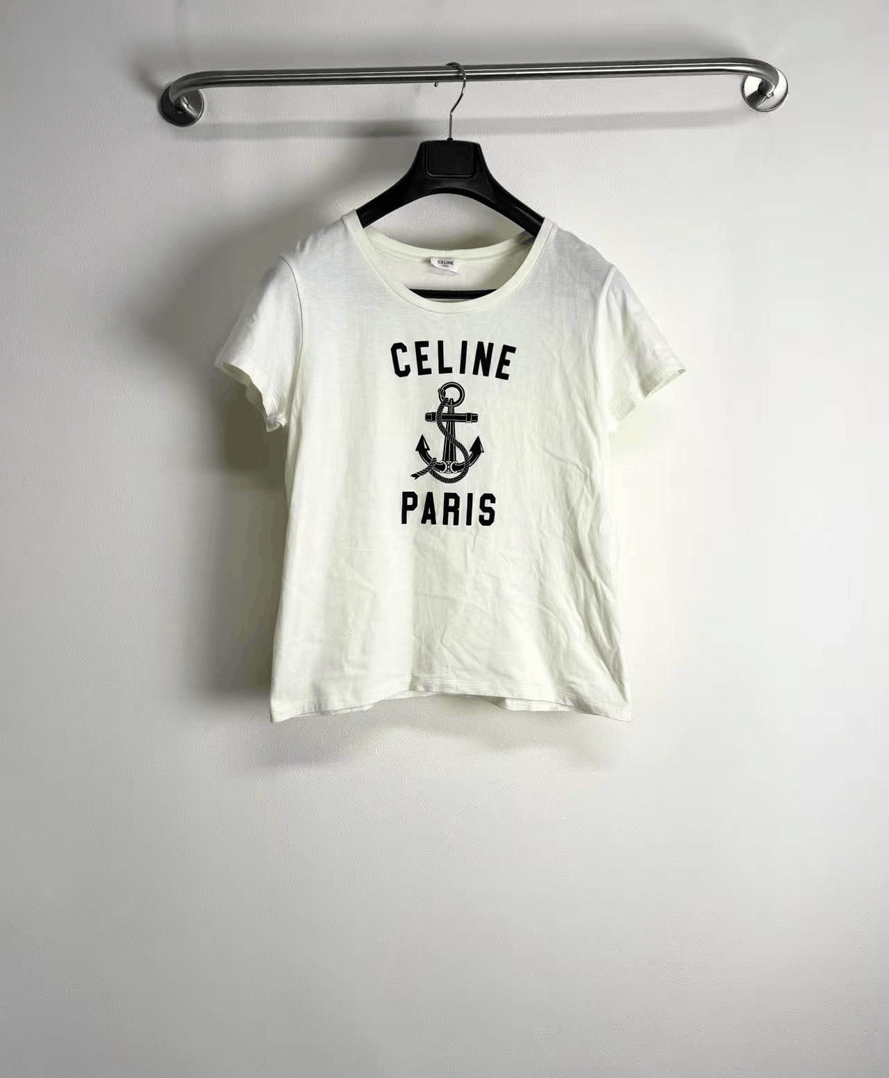 Celine Celine Anchor Letter Short Sleeve Size US L / EU 52-54 / 3 - 1 Thumbnail