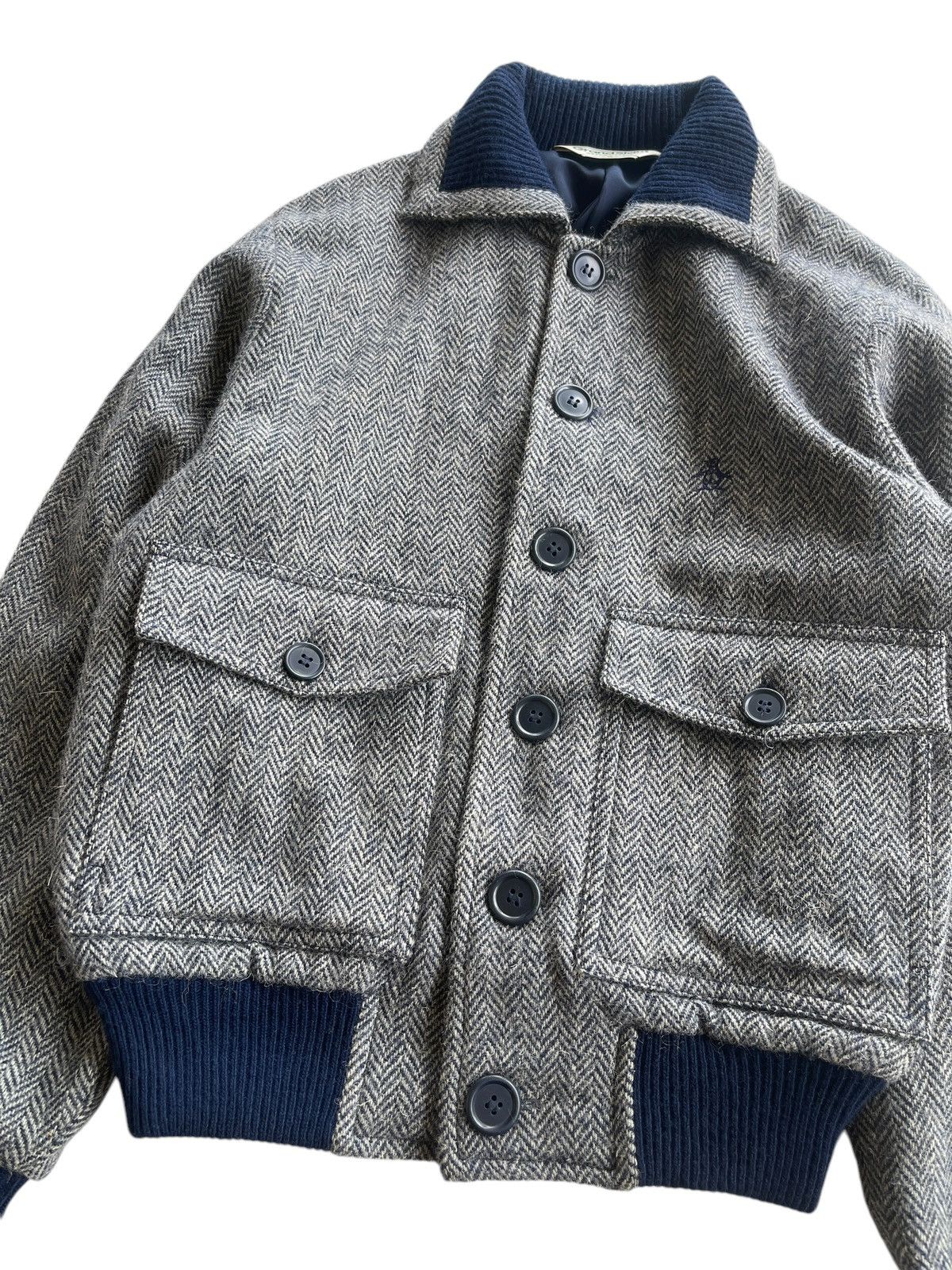 Grand Slam Grandslam G9 Wool Herringbone Twill Blouson Jacket Size US S / EU 44-46 / 1 - 1 Thumbnail