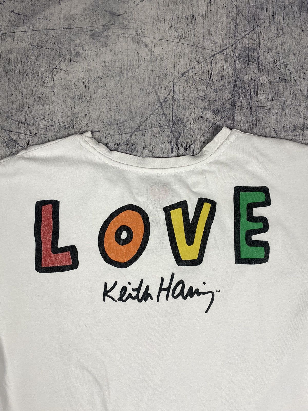 Vintage Vintage Vintage 90s Keith Haring Art Tee Size US XS / EU 42 / 0 - 16 Thumbnail