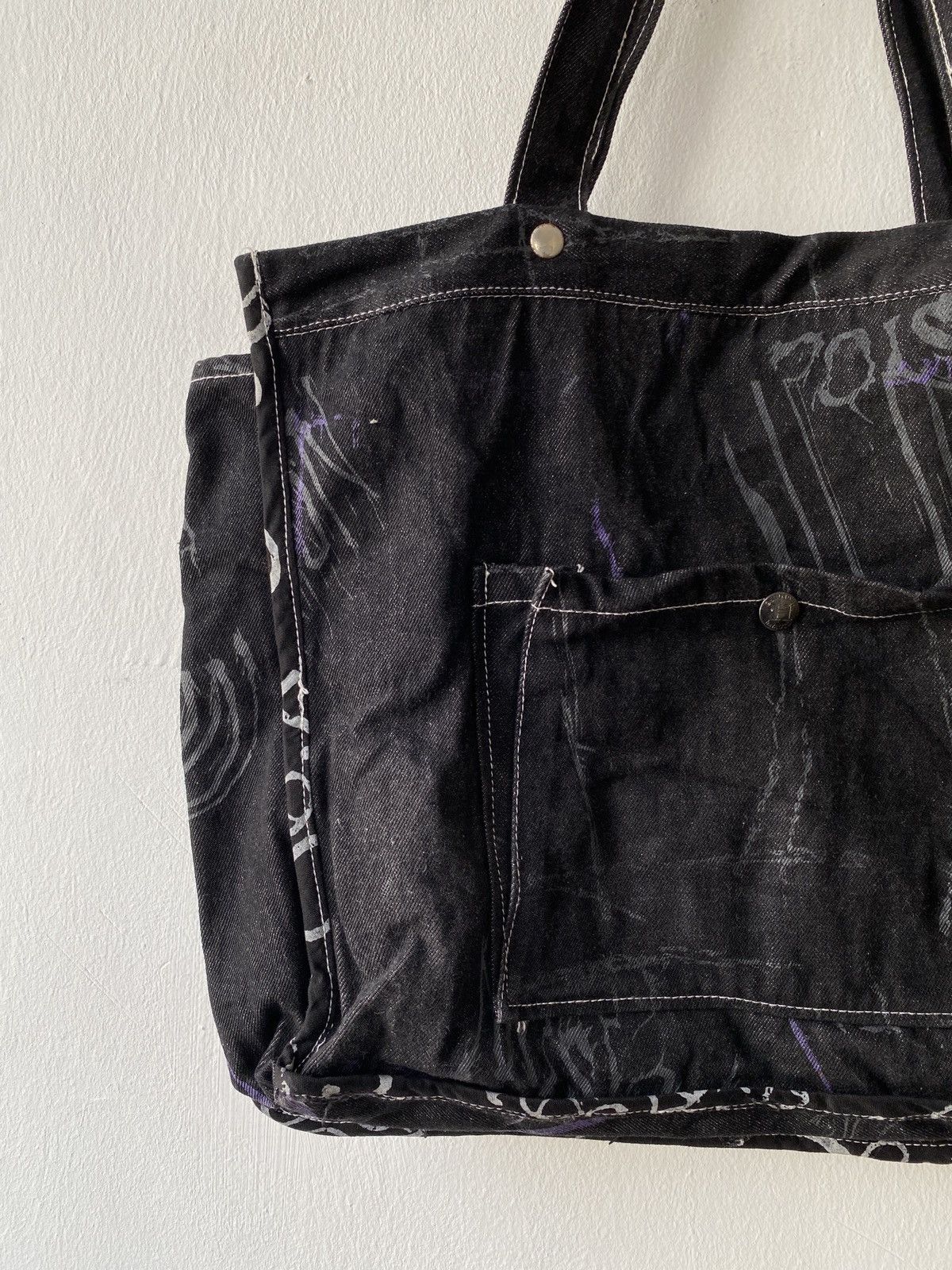 If Six Was Nine × Seditionaries H Anarchyism For Plus H Naoto Cyberpunk/Goth Tote Bag Size ONE SIZE - 11 Thumbnail