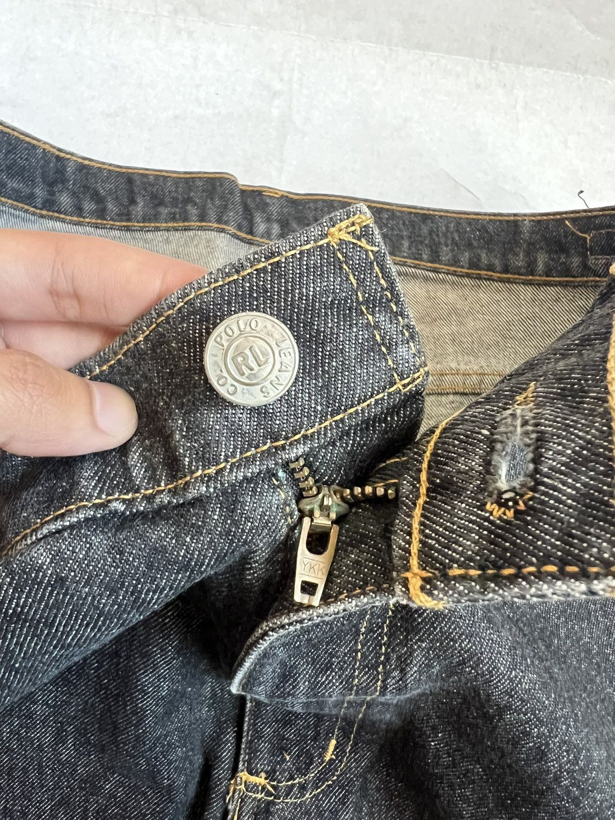 Polo Ralph Lauren Polo Jeans Ralph Lauren Baggy Style Black Denim Size US 38 / EU 54 - 8 Thumbnail