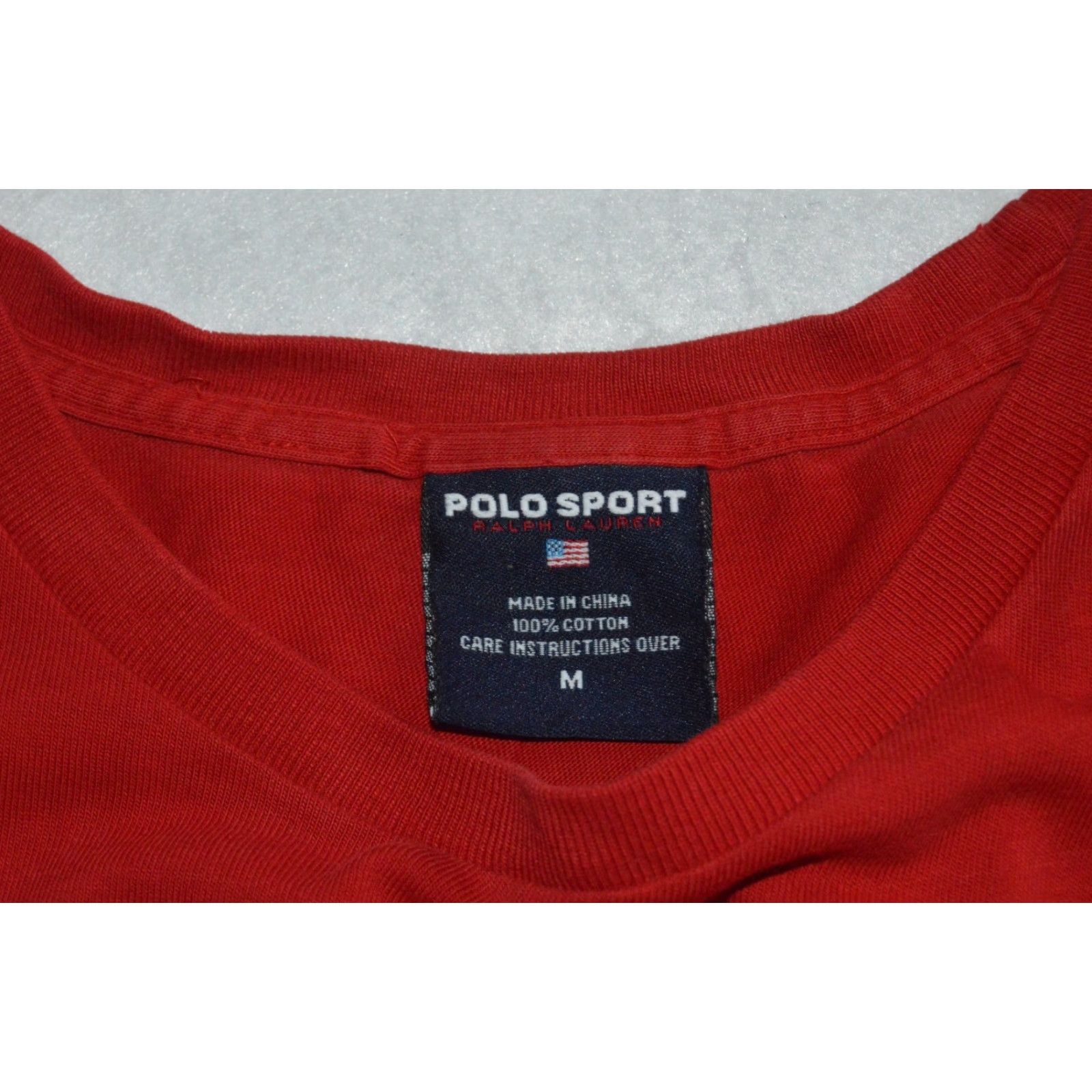 Vintage VTG Polo Sport Ralph Lauren RED Long Sleeve Hiking Shirt Med Size US M / EU 48-50 / 2 - 3 Thumbnail