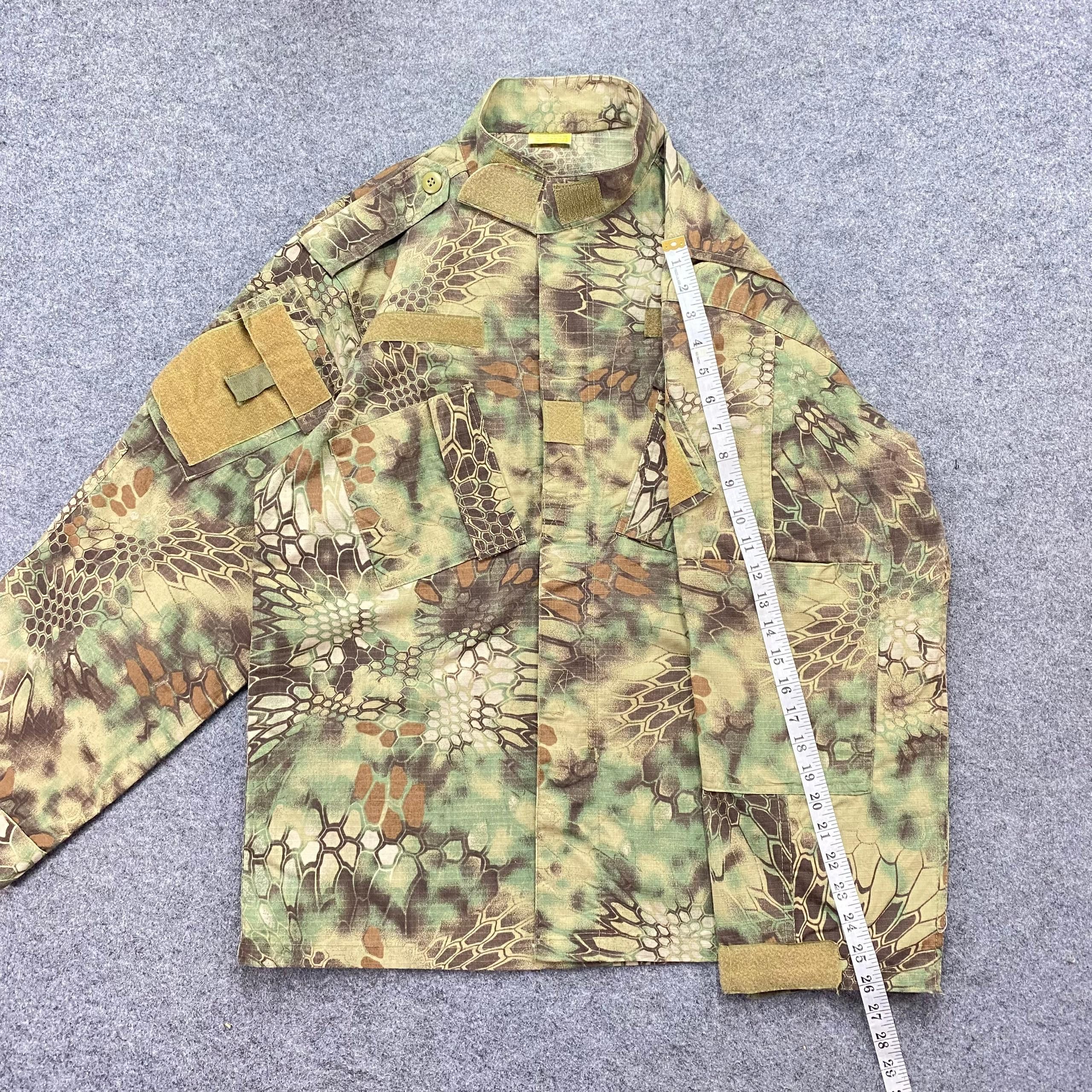 Japanese Brand Vintage Coat, Army Combat Uniform Crocodile Stripe Jacket Size US L / EU 52-54 / 3 - 7 Thumbnail
