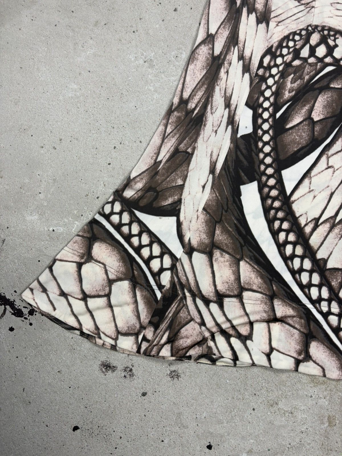 Just Cavalli 2000s Roberto Just Cavalli Snake Skin Print Dress Animal Size M / US 6-8 / IT 42-44 - 3 Thumbnail