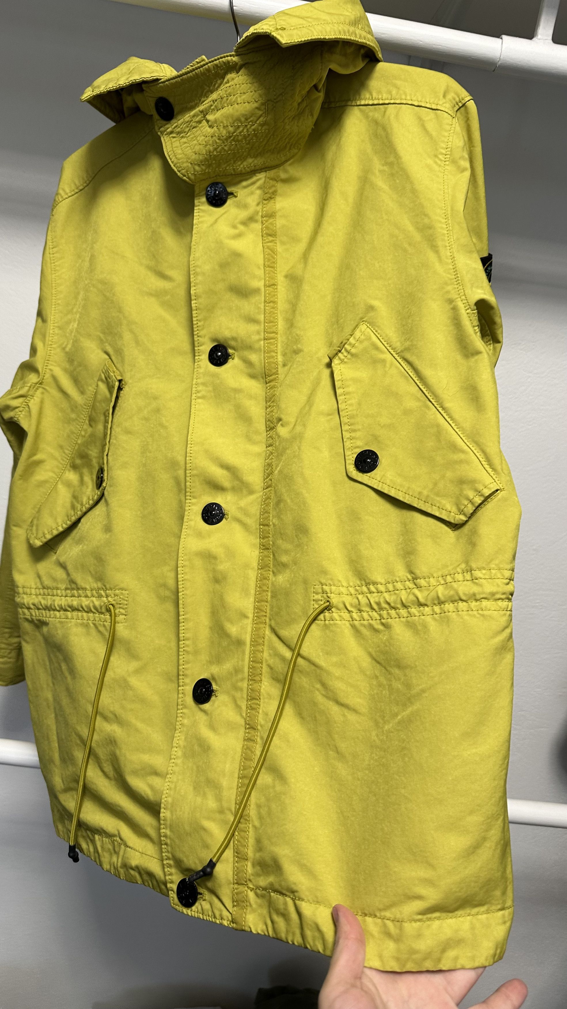 Stone Island Stone Island Yellow David TC Garment Dyed Parka Jacket Size US S / EU 44-46 / 1 - 5 Thumbnail