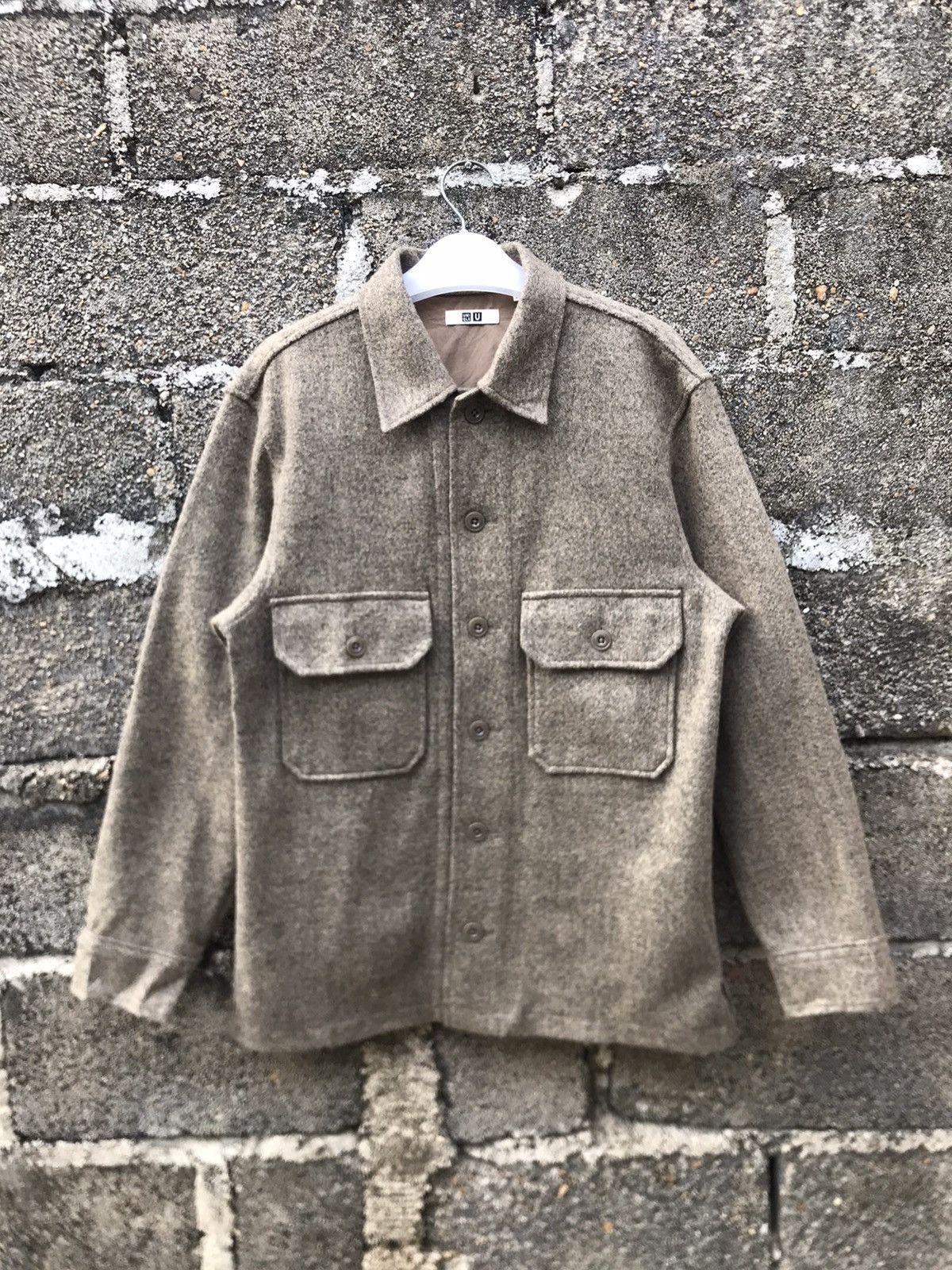 Lemaire × Uniqlo ⚡️Christopher Lemaire Uniqlo Wool Button Chore Shirt Jacket Size US S / EU 44-46 / 1 - 1 Thumbnail