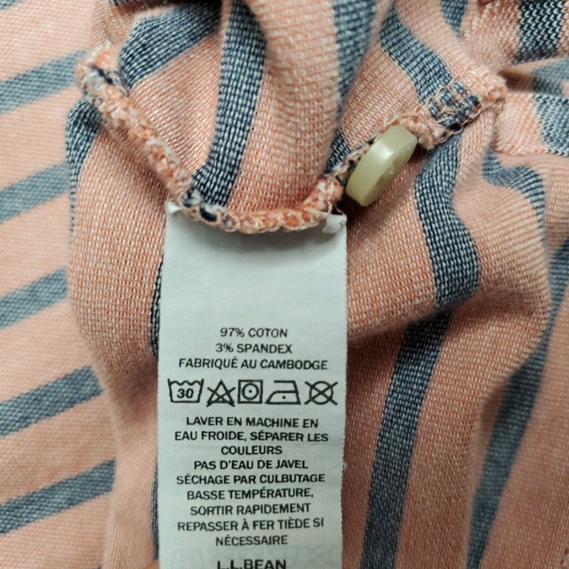Vintage VINTAGE LL Bean Shirt Mens XXL Pink Blue Striped Polo Short Sleeve Cotton Blend Casual Size US XXL / EU 58 / 5 - 6 Thumbnail