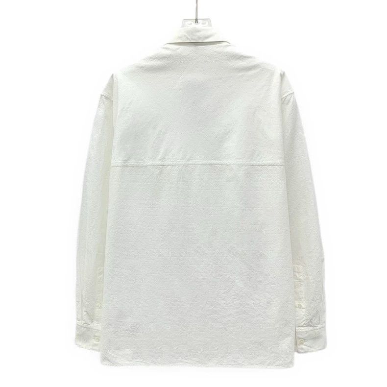 Loewe LOEWE size 37 White Logo Jacquard Full Print Cotton Lapel S Size S / US 4 / IT 40 - 2 Thumbnail