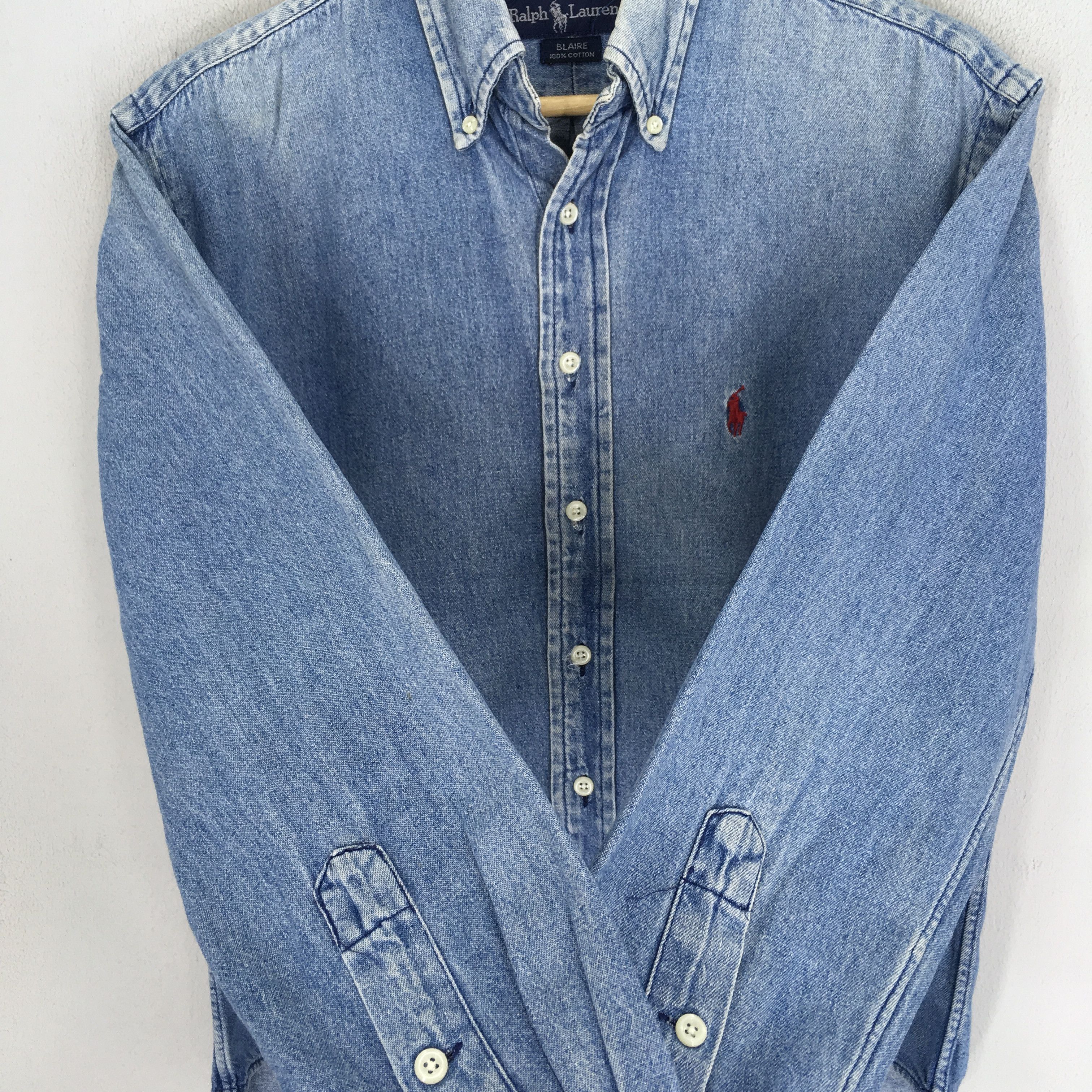 Polo Ralph Lauren Vintage 90's Polo Country Ralph Lauren Jeans Shirt - 1842 Size US S / EU 44-46 / 1 - 8 Thumbnail