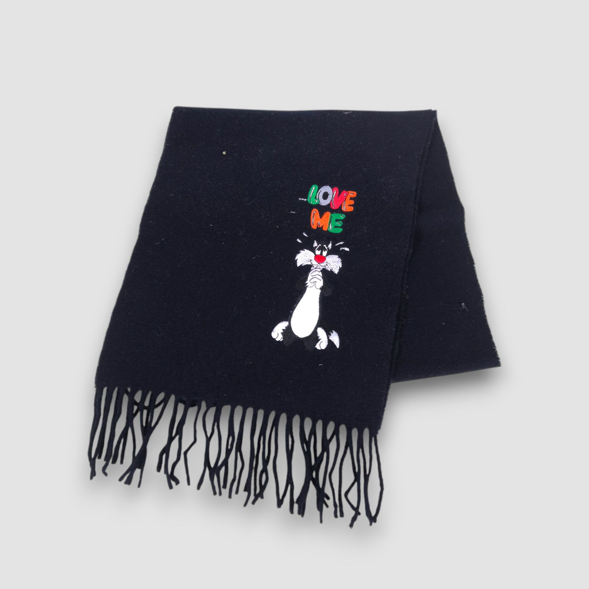 Cartoon Network Vintage Looney Tunes Scarf Warner Bros Muffler Scarves Size ONE SIZE - 1 Thumbnail