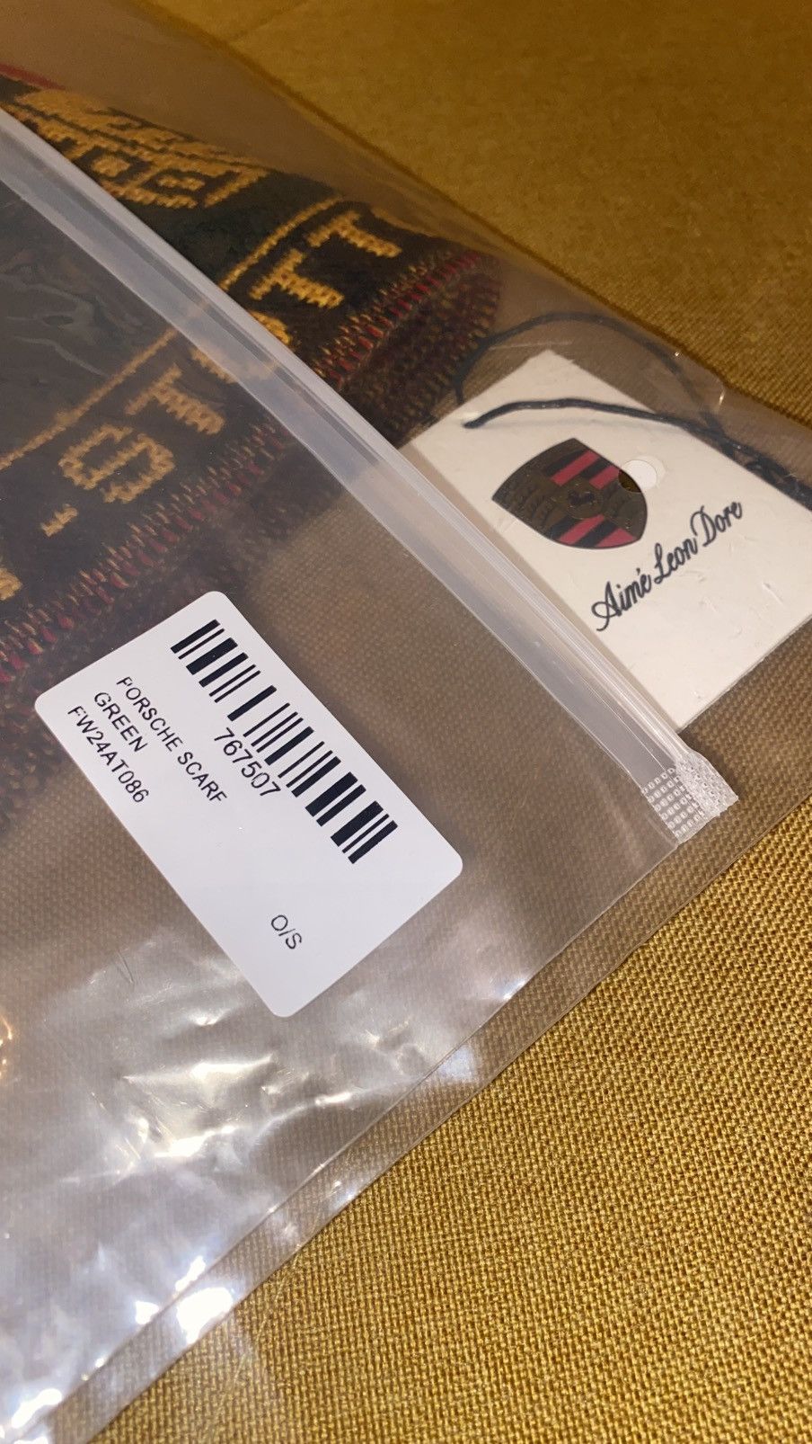 Aime Leon Dore × Porsche Design ALD / Porsche 993 Turbo Wool Souvenir Scarf Size ONE SIZE - 4 Thumbnail