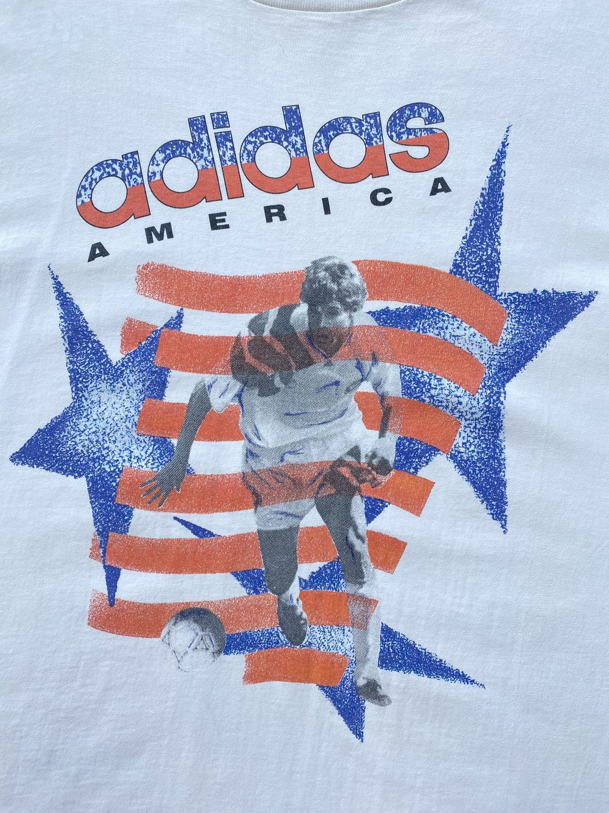 Adidas Vintage 90’s Adidas USA Football Tee🇺🇸✨ Size US L / EU 52-54 / 3 - 2 Thumbnail
