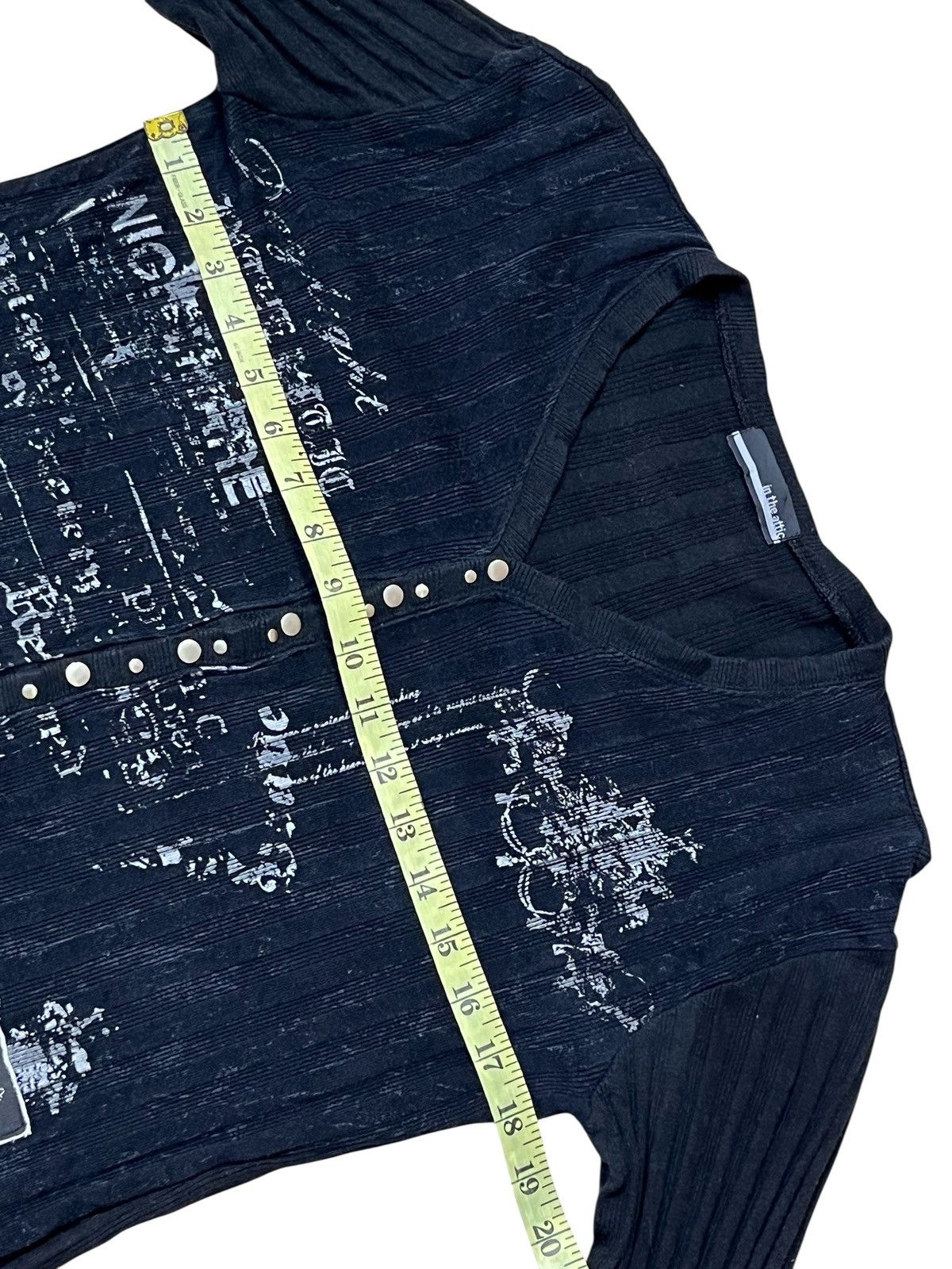 In The Attic Japanese streetwear IN THE ATTIC half button l/s tee shirt Size US M / EU 48-50 / 2 - 12 Thumbnail