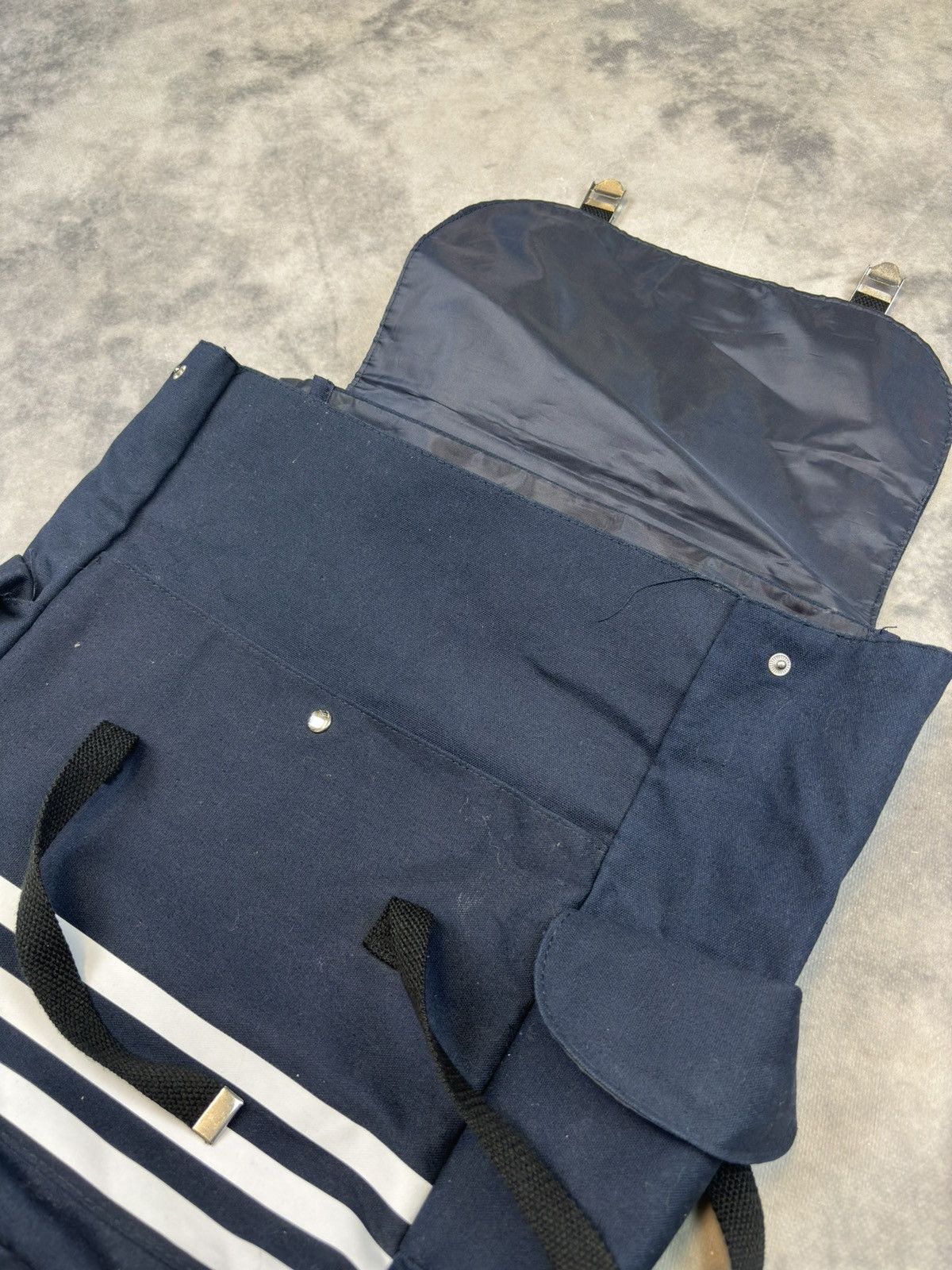 Jean Paul Gaultier JPG Jean Paul Gaultier logo canvas backpack navy Size ONE SIZE - 3 Thumbnail