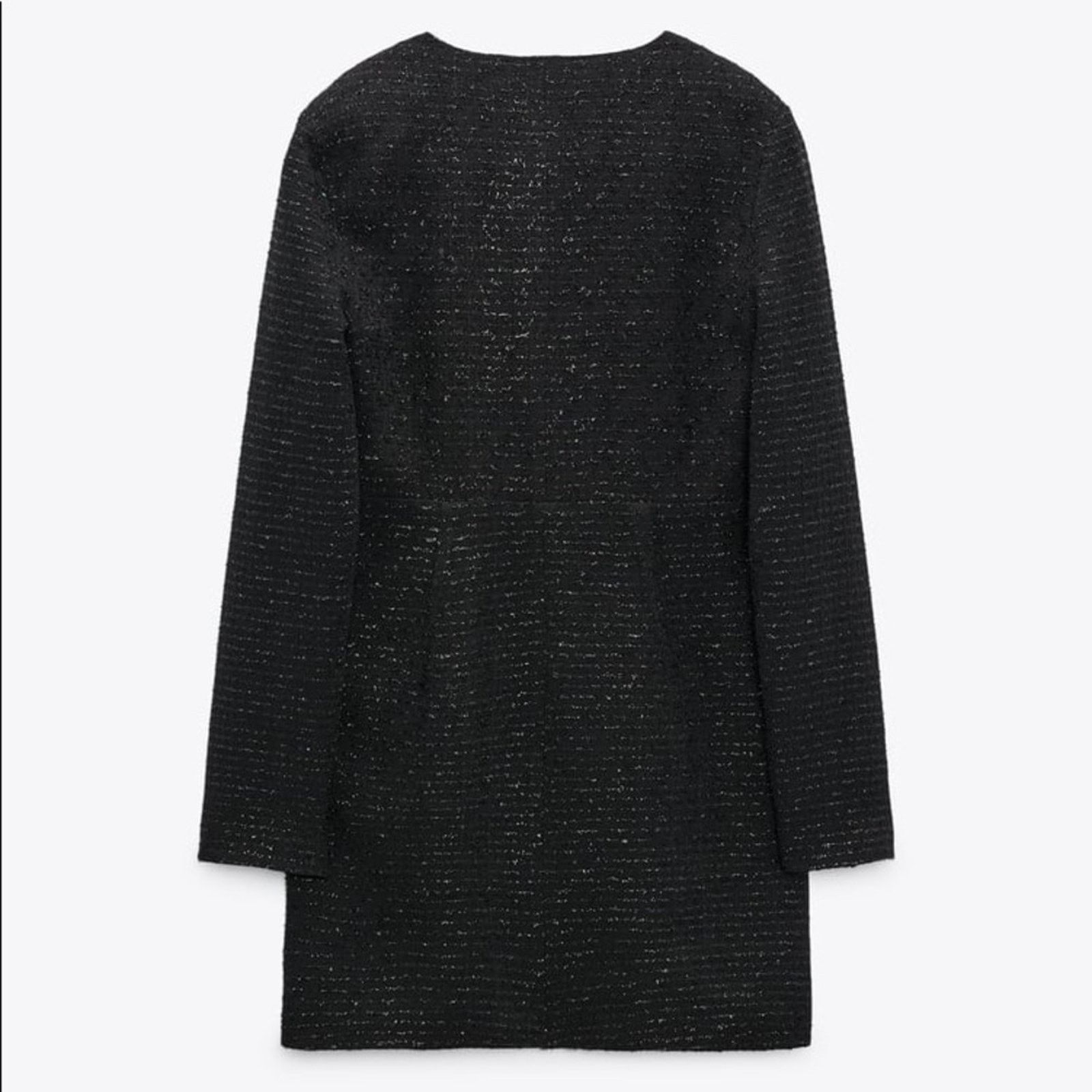 Zara ZARA BLOGGER FAVORITE TEXTURED WEAVE DRESS WITH RUFFLE Size XL / US 12-14 / IT 48-50 - 16 Thumbnail