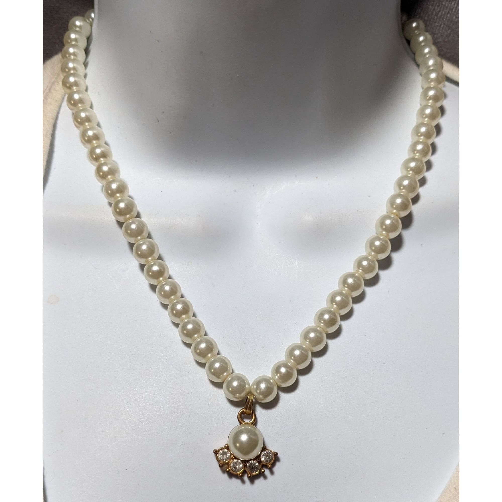 Other Vintage Regency Style Pearl Bridal Necklace Size ONE SIZE - 8 Thumbnail