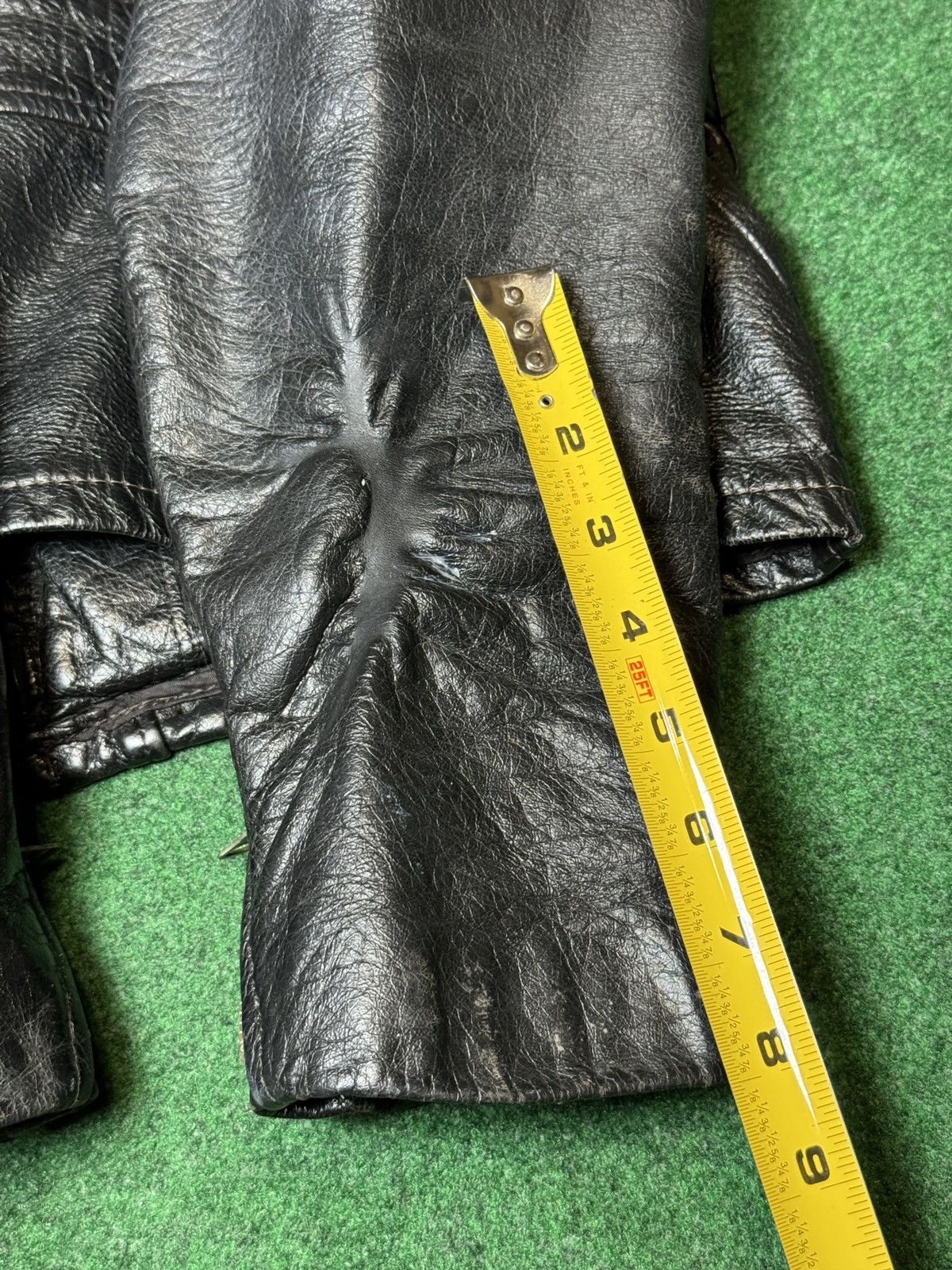 Vintage Vintage 60s 70s Leather Biker Cafe Racer Serval Jacket Size US M / EU 48-50 / 2 - 9 Thumbnail