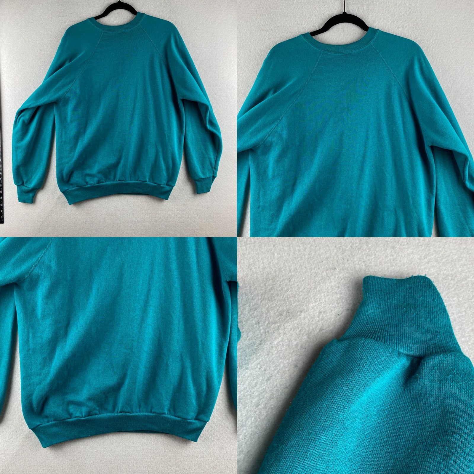 Tultex VINTAGE Tultex Sweatshirt Mens XL Teal USA Made 80s 90s Fleece Pullover Jogger Shirt Men XL Teal USA Made 80s 90s Pullover Sweatshirt Size US XL / EU 56 / 4 - 9 Thumbnail