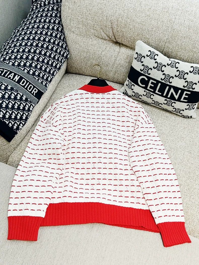 Chanel Chanel 23C red and white color block striped diamond buckl Size XS / US 0-2 / IT 36-38 - 4 Thumbnail