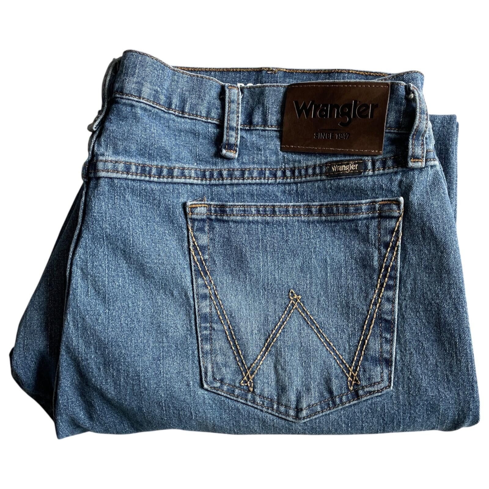 Wrangler Wrangler Relaxed Boot Jeans Mens 40x30 Blue Denim Pants Size US 40 / EU 56 - 7 Thumbnail