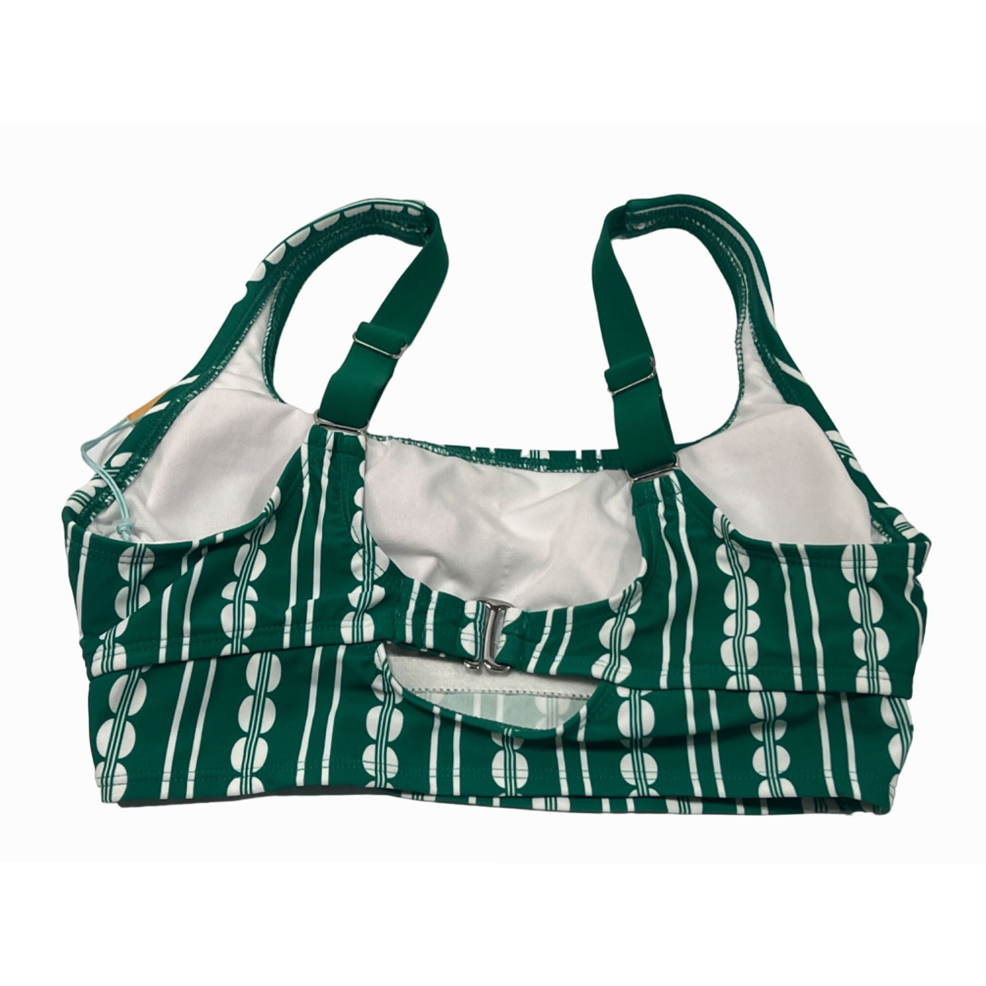 Other Kona Sol - Women's Global Print Longline Bikini Top - Green Size ONE SIZE - 3 Thumbnail