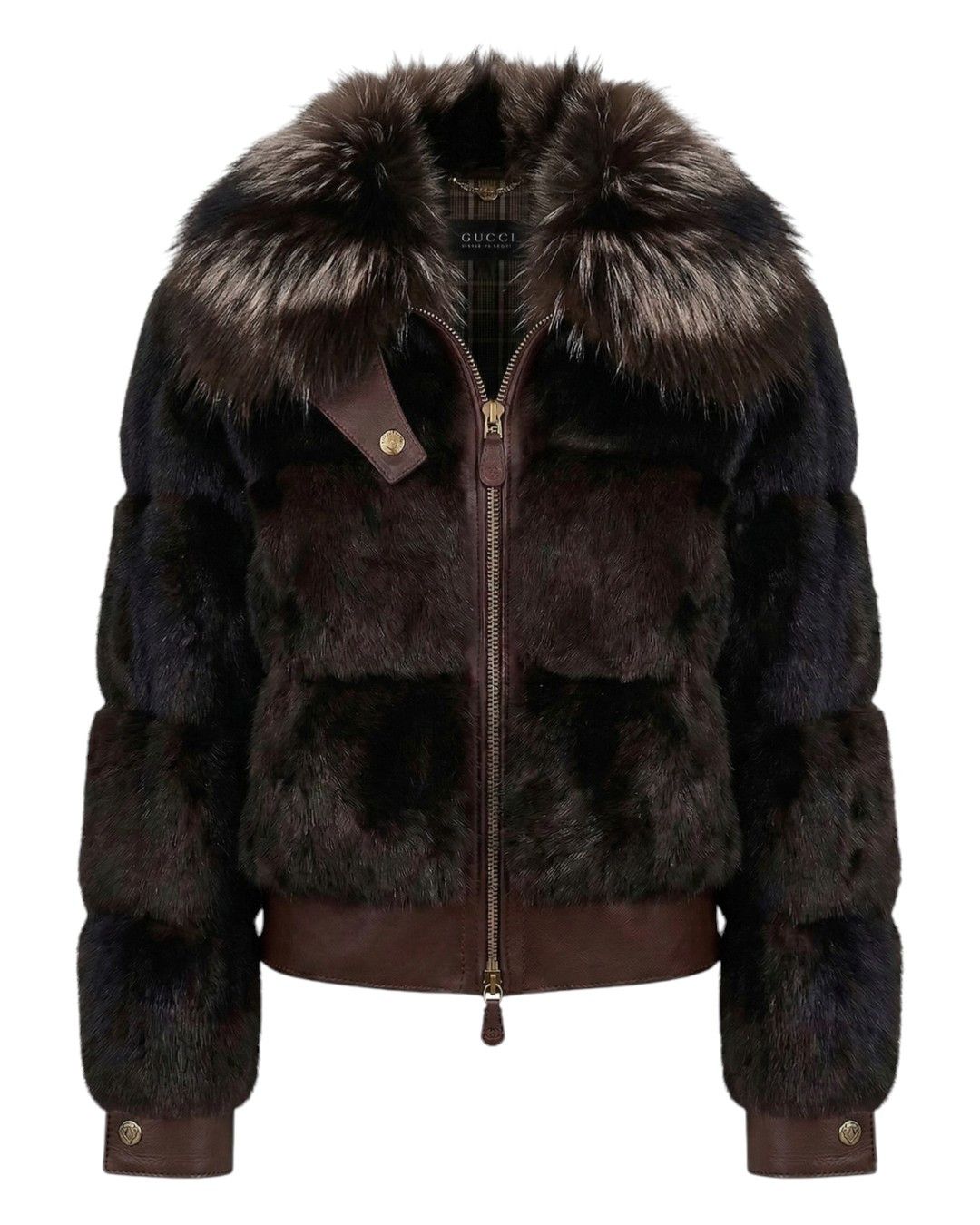 Gucci F/W 2006 RUNWAY VARIATION REAL FUR LEATHER JACKET Size XS / US 0-2 / IT 36-38 - 1 Thumbnail