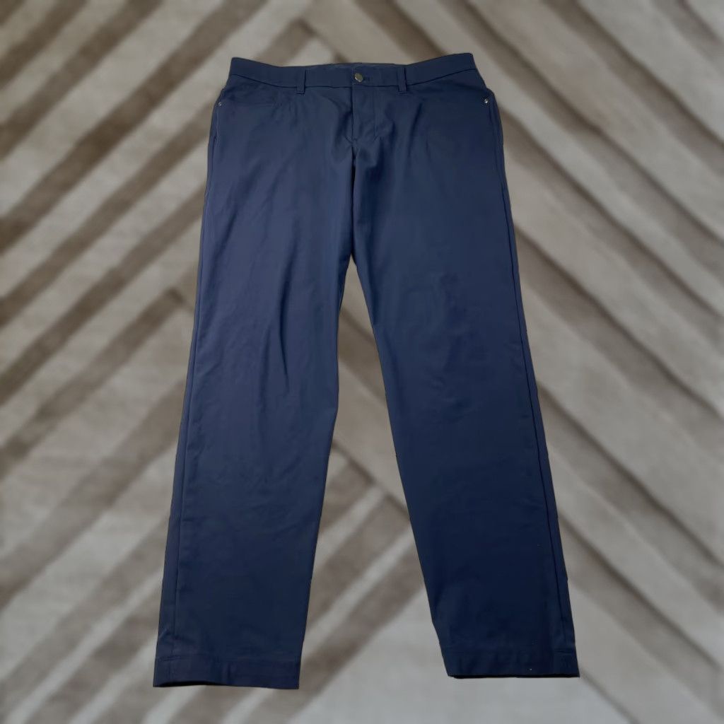 Lululemon Lululemon Pants Mens 34 Blue ABC Classic Fit 5 Pocket Warpstreme Trouser Chino Straight Classic 5-Pocket Design Mens Pants Size US 34 / EU 50 - 1 Thumbnail