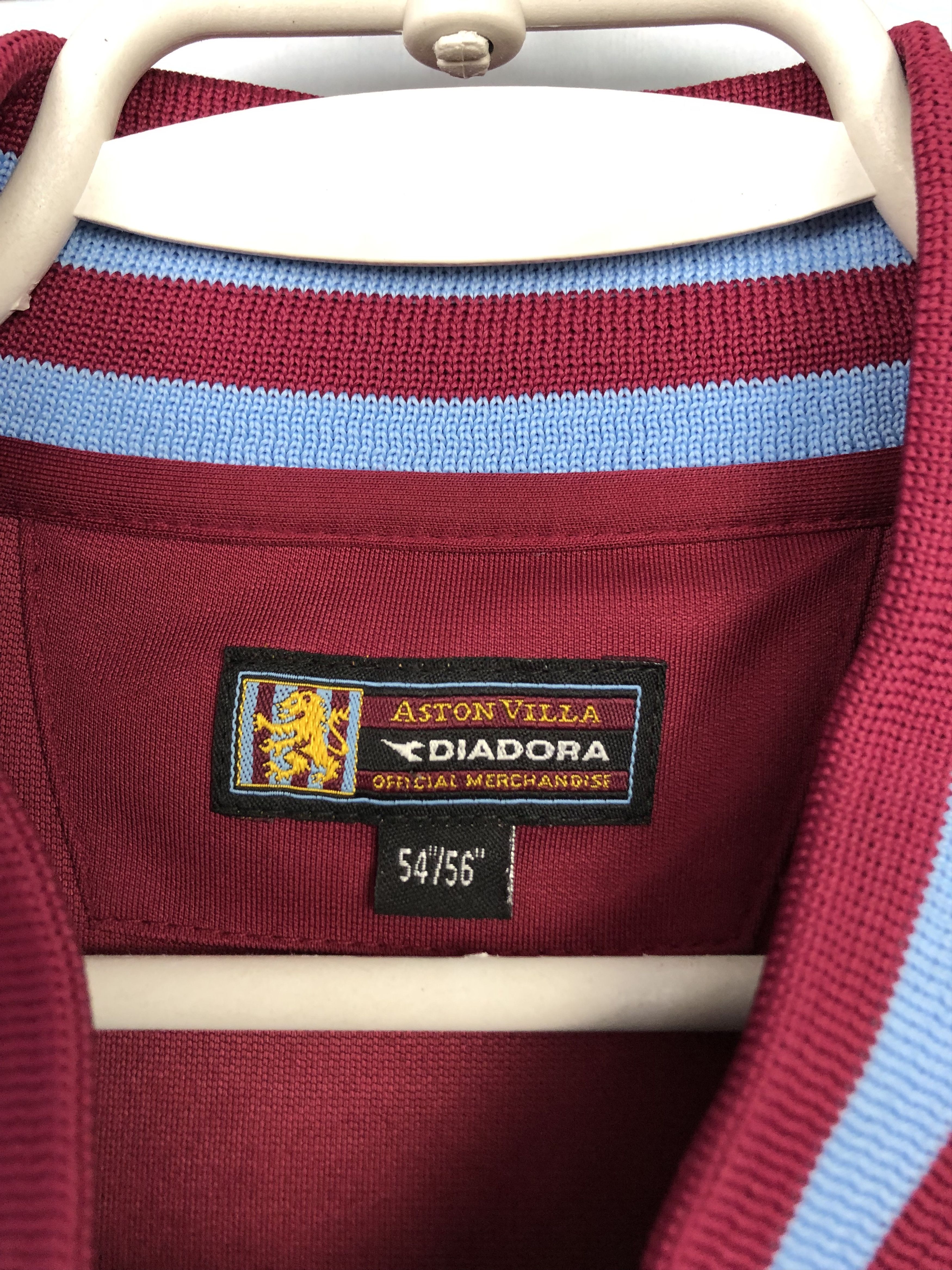 Aston Villa アストンヴィラ 2002 diadora  2002/03 ANGEL #8 Aston Villa Vintage Diadora Football Shirt Jersey