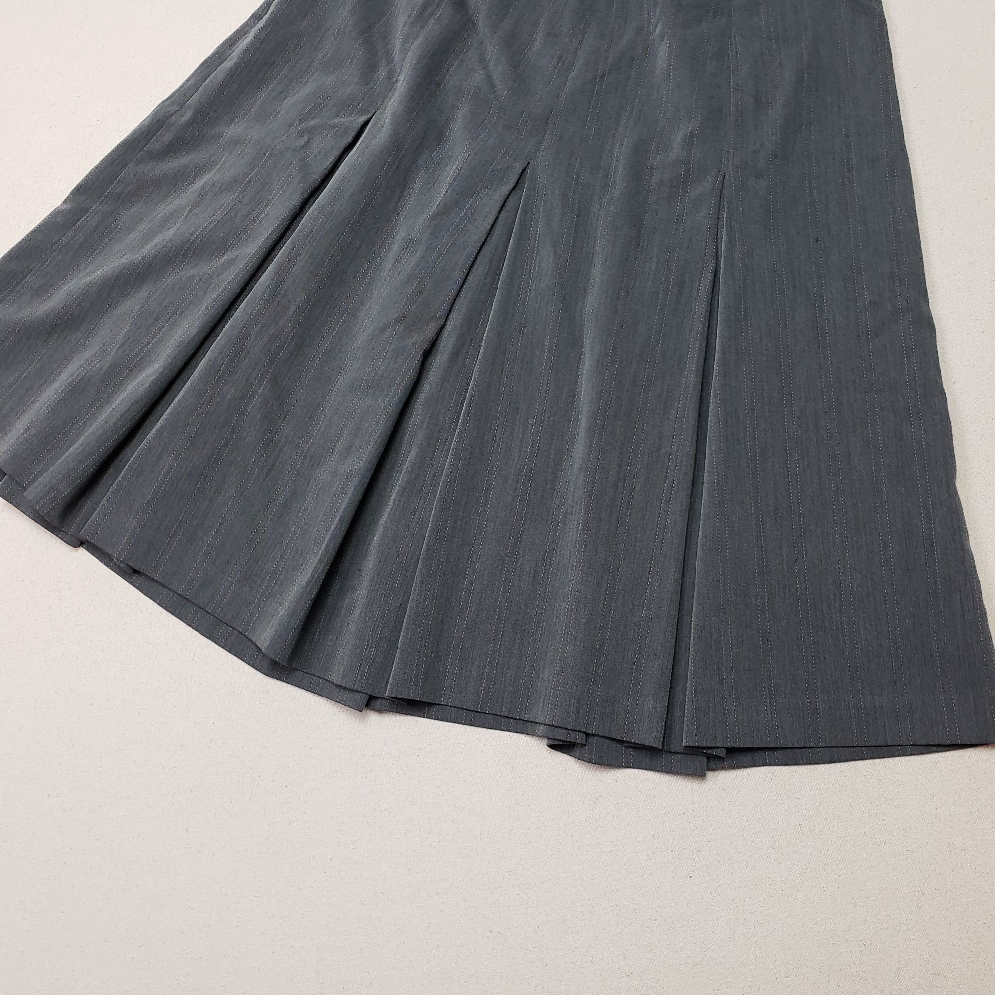 Other Hillard & Hanson Womens Mid-Rise Panel Gray Stretch Skirt 10 Size 28" / US 6 / IT 42 - 8 Thumbnail