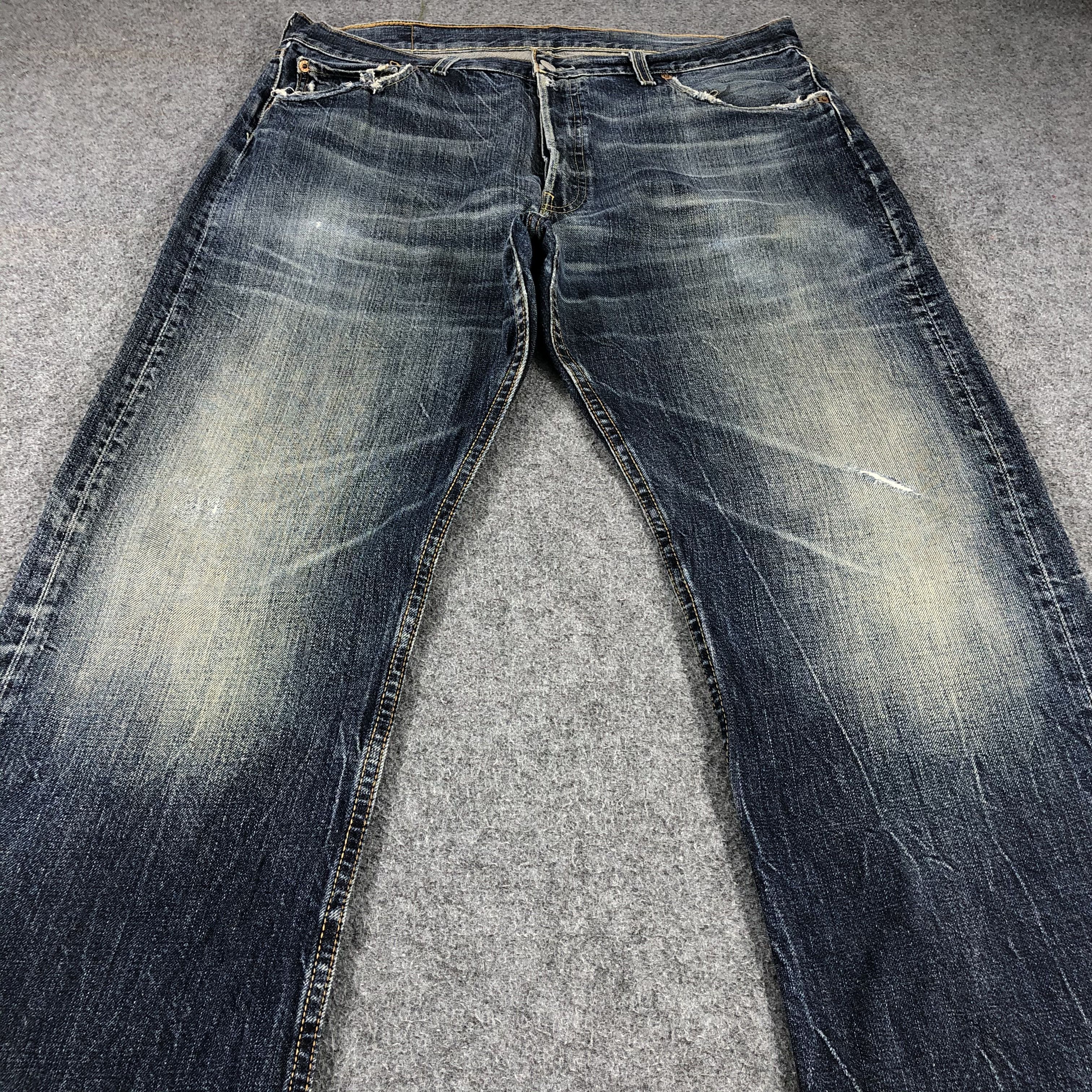 Levi's Vintage 90s Levis Jeans Lot 501-JM969 Size US 35 - 3 Thumbnail
