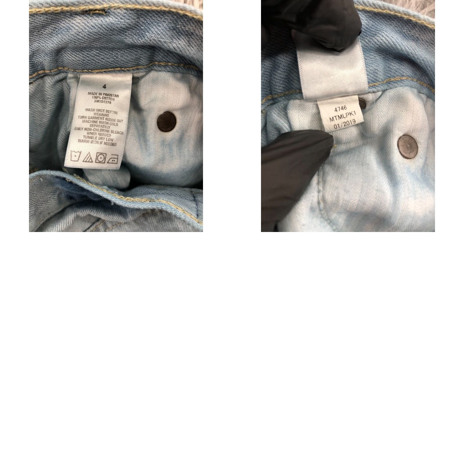 Vintage Aéropostale Cheeky Shorts Womens Size 4 Mid Rise Medium Wash Blue Denim Cotton 5-Pocket Logo Angel Pattern Solid Vintage: No Size 27" / US 4 / IT 40 - 8 Thumbnail