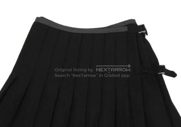 Comme des Garcons Comme Des Garcons size M Black Vintage Pleated Design Half Size 23" - 4 Thumbnail