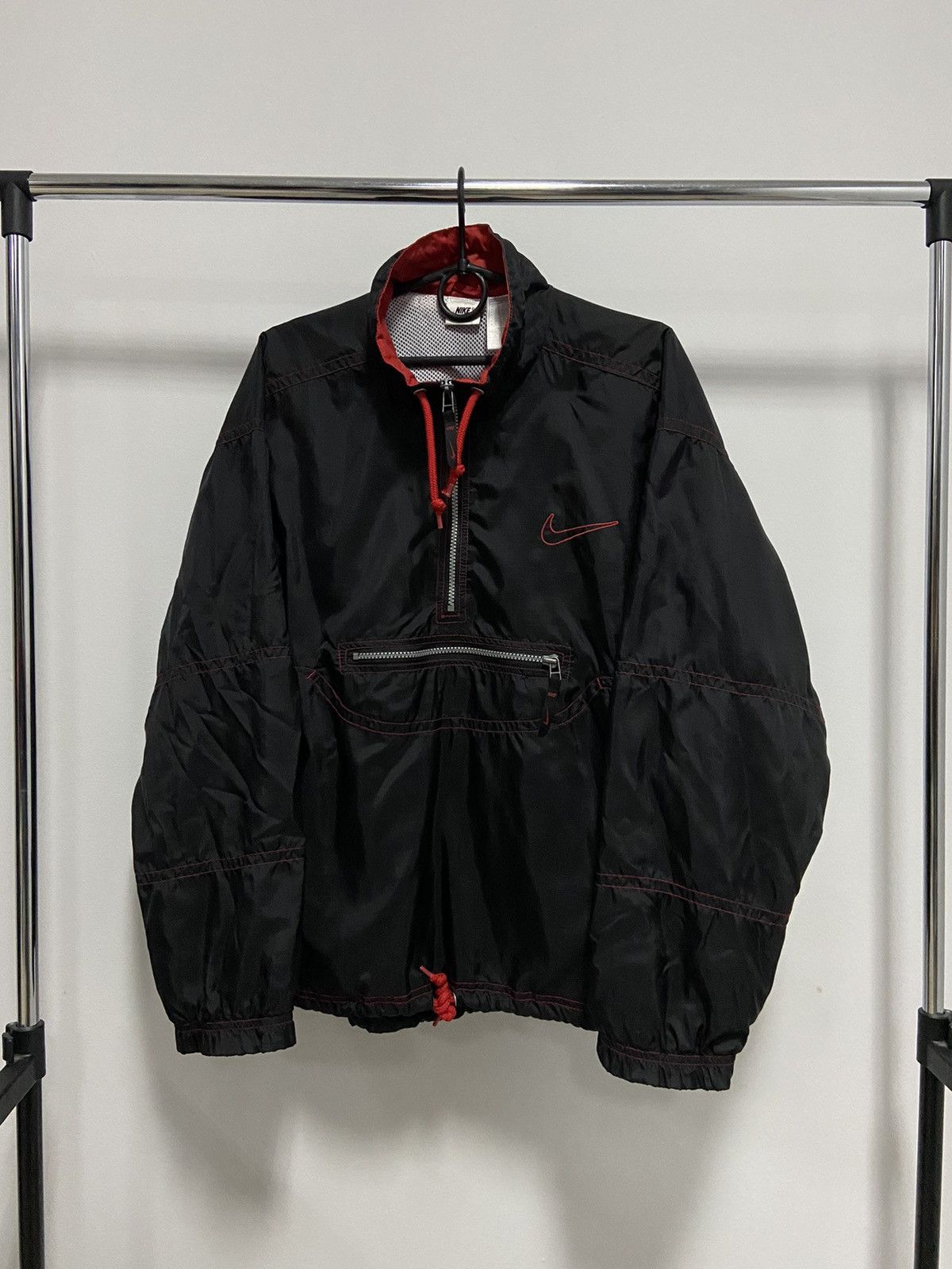 Nike × Vintage Nike Vintage Windbreaker zip anorak logo nylon Size US S / EU 44-46 / 1 - 1 Thumbnail