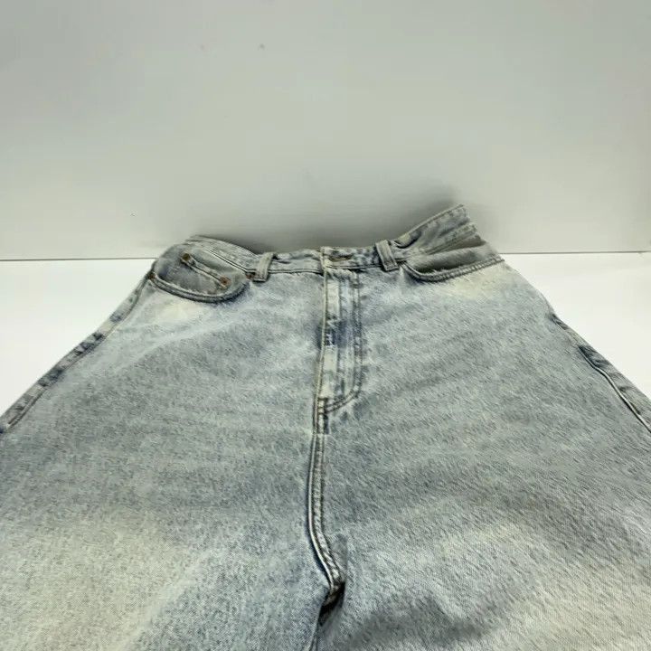 Balenciaga Balenciaga Wide Leg High Waist Denim Jeans 0079-2507 Size US 26 / EU 42 - 3 Thumbnail