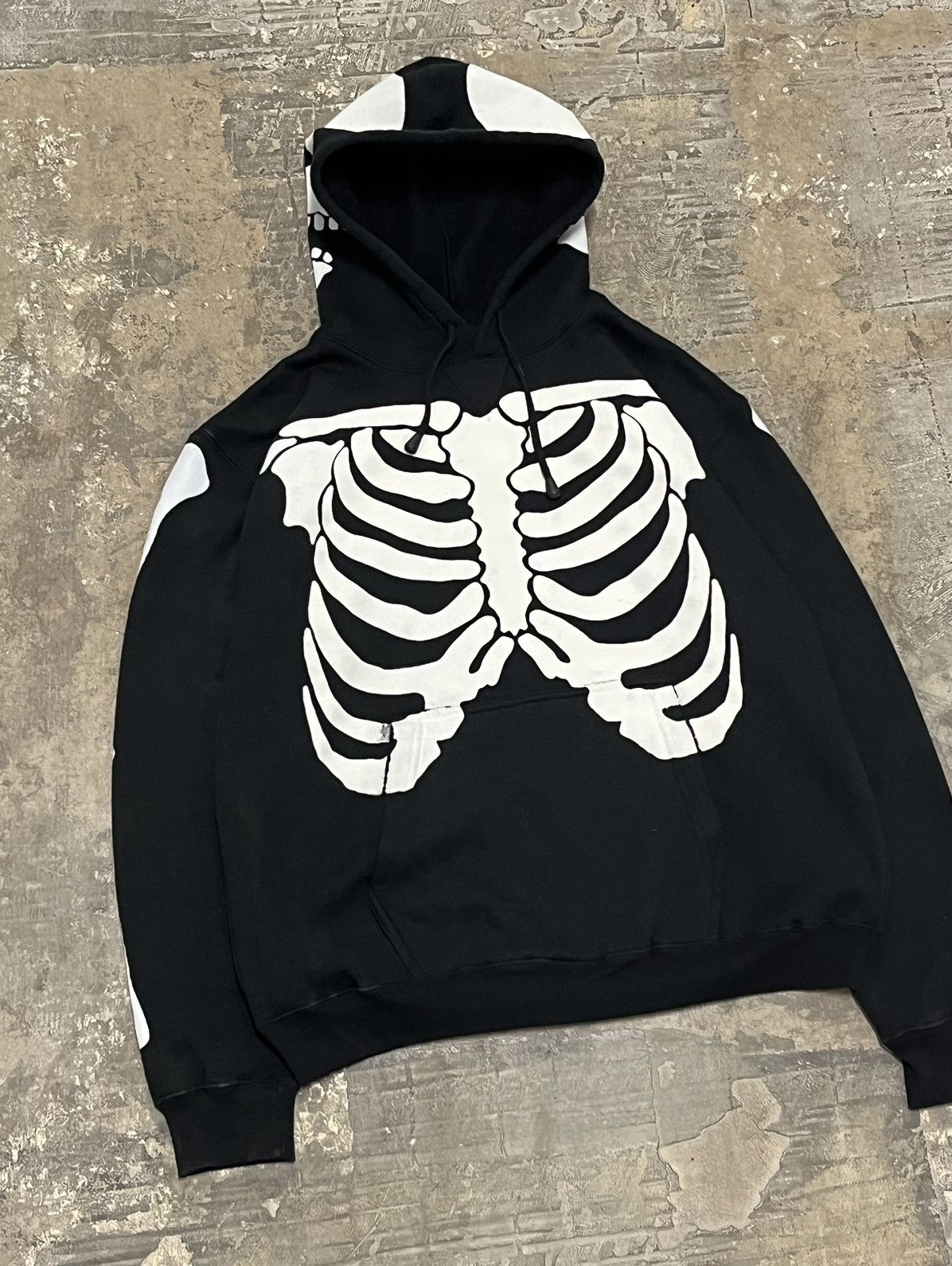 Japanese Brand Crazy rare cyber y2k skeleton hoodie | Grailed