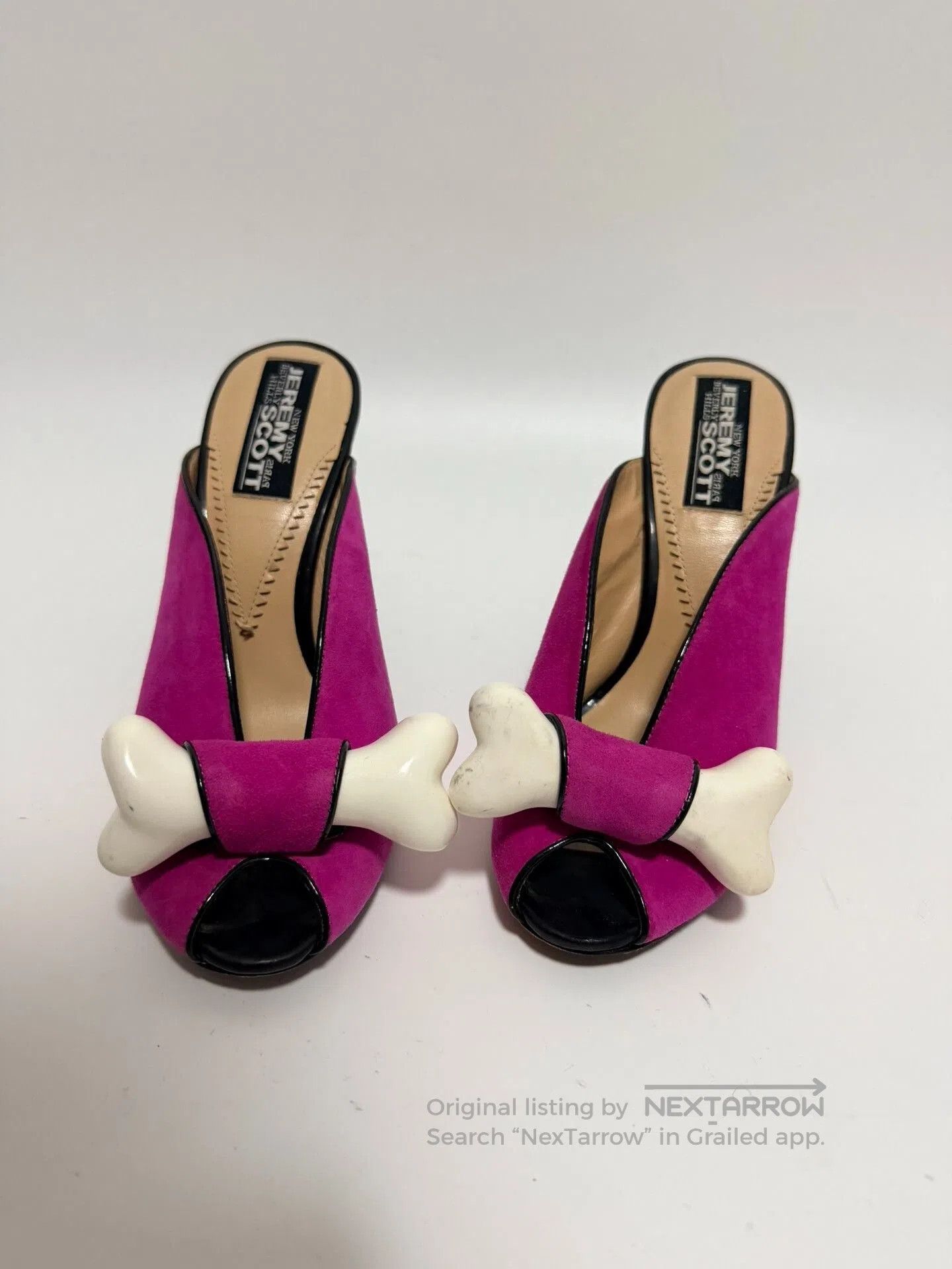 Jeremy Scott Jeremy Scott 2010SS Pink Bone Heel Mules. Size US 7 / IT 37 - 3 Thumbnail