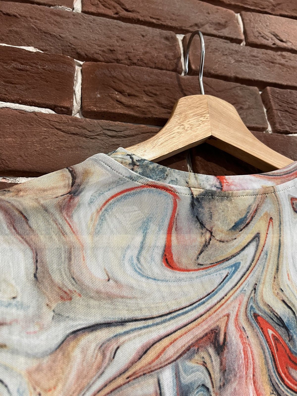 Vintage Rare Vintage Psychodelic Y2K Mesh top like jean paul gaultie Size M / US 6-8 / IT 42-44 - 4 Thumbnail