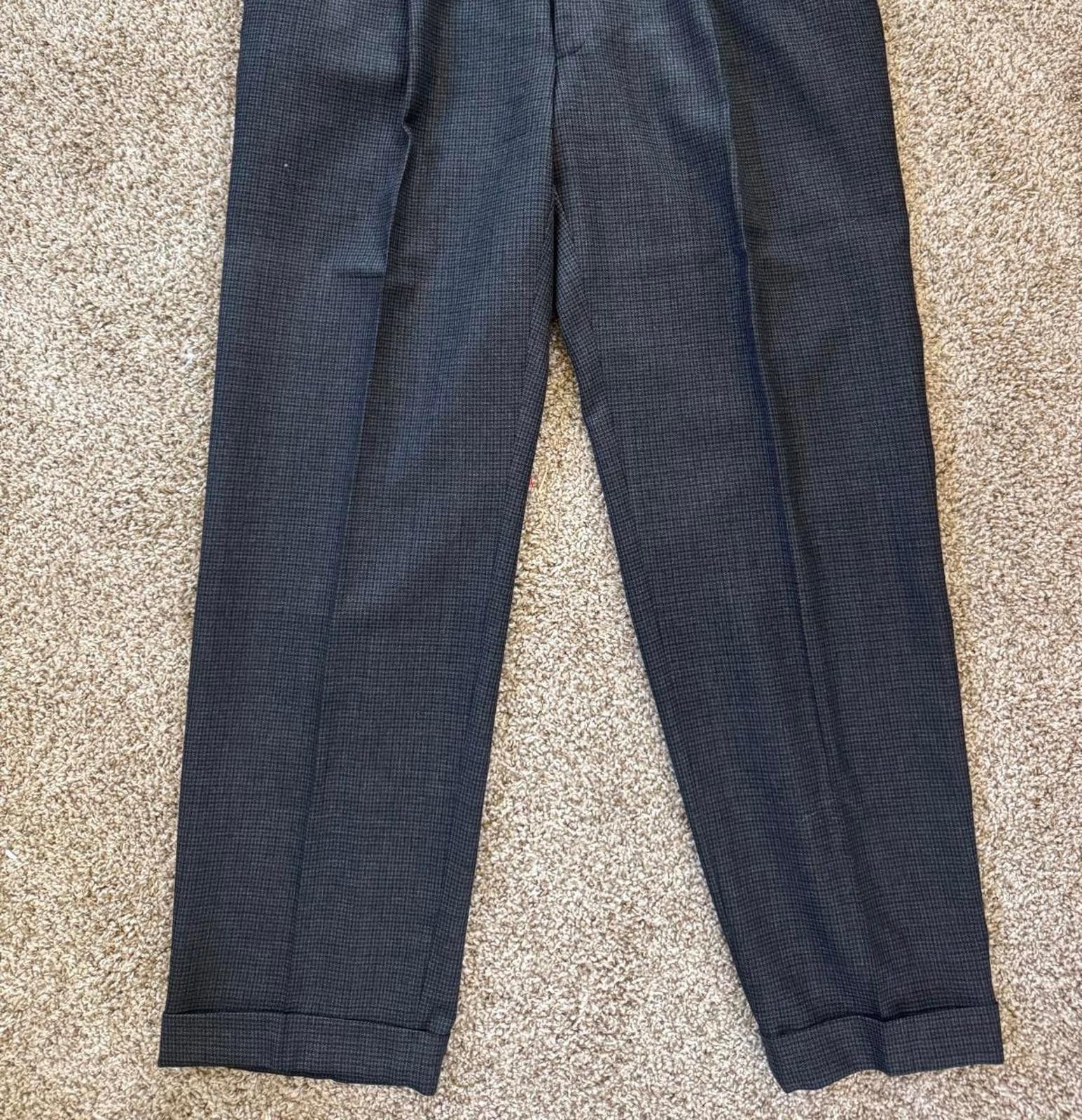 Jos. A. Bank Jos. A. Bank Men's Gray Houndstooth Blazer and Pants-44R Size 44R - 7 Thumbnail