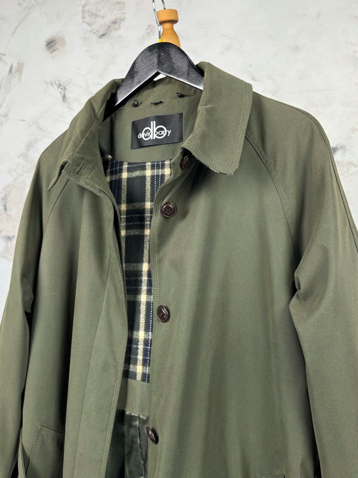 Vintage Vintage David Barry Trench Coat Jacket Size S - M UK 14 Size M / US 6-8 / IT 42-44 - 4 Thumbnail