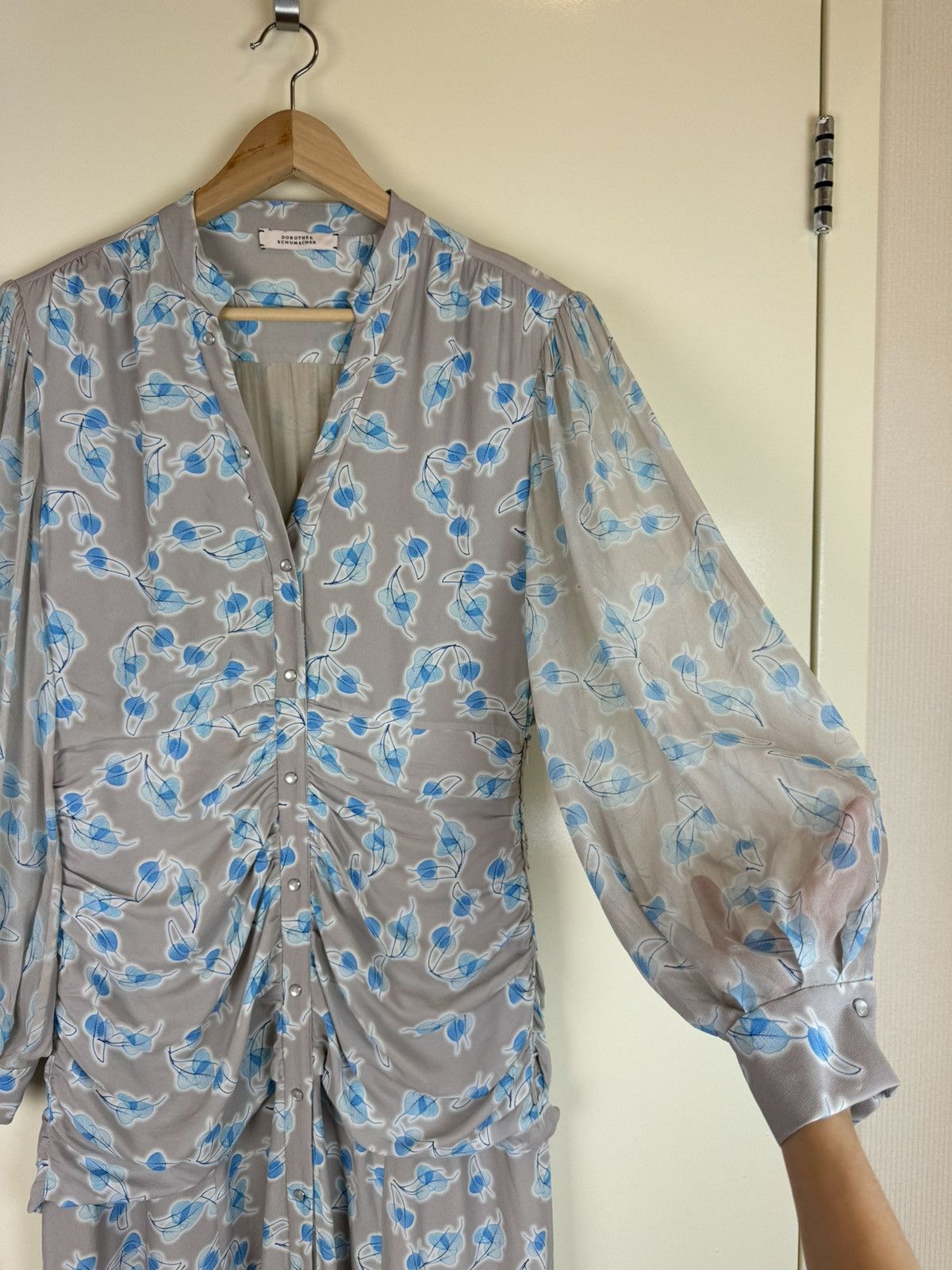 DOROTHEE SCHUMACHER Dorothee Schumacher silk leaves floral maxi dress gown L Size L / US 10 / IT 46 - 8 Thumbnail