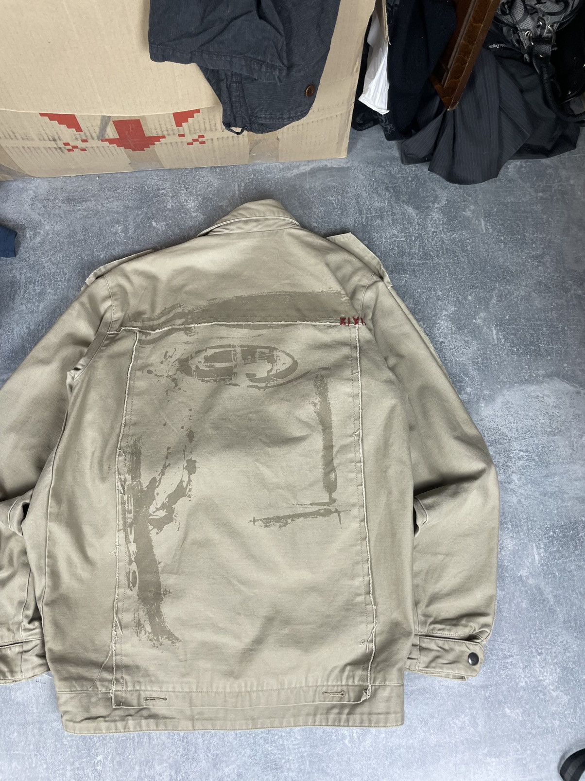 Oakley Vintage Oakley Military big logo light coat / jacket Size US S / EU 44-46 / 1 - 7 Thumbnail