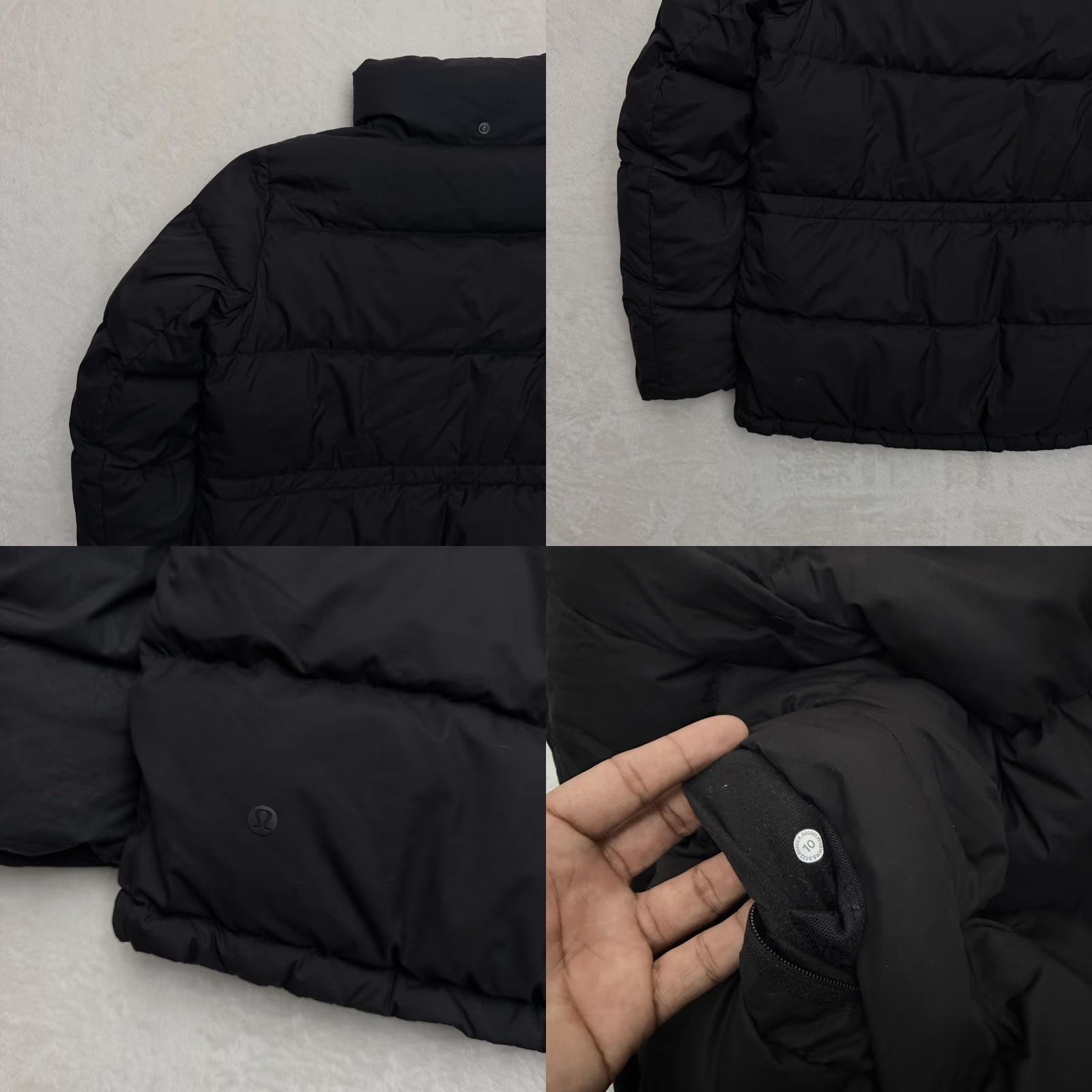 Lululemon Lululemon Jacket Womens 10 Black Down Puffer Insulated Full Zip Warm Winter Jacket Size L / US 10 / IT 46 - 10 Thumbnail