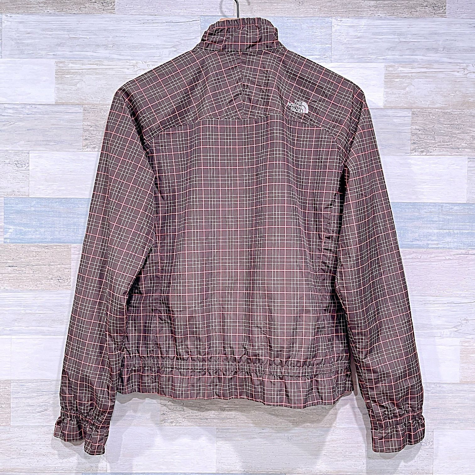 The North Face The North Face Plaid Windbreaker Jacket Brown Womens Medium Size M / US 6-8 / IT 42-44 - 3 Thumbnail