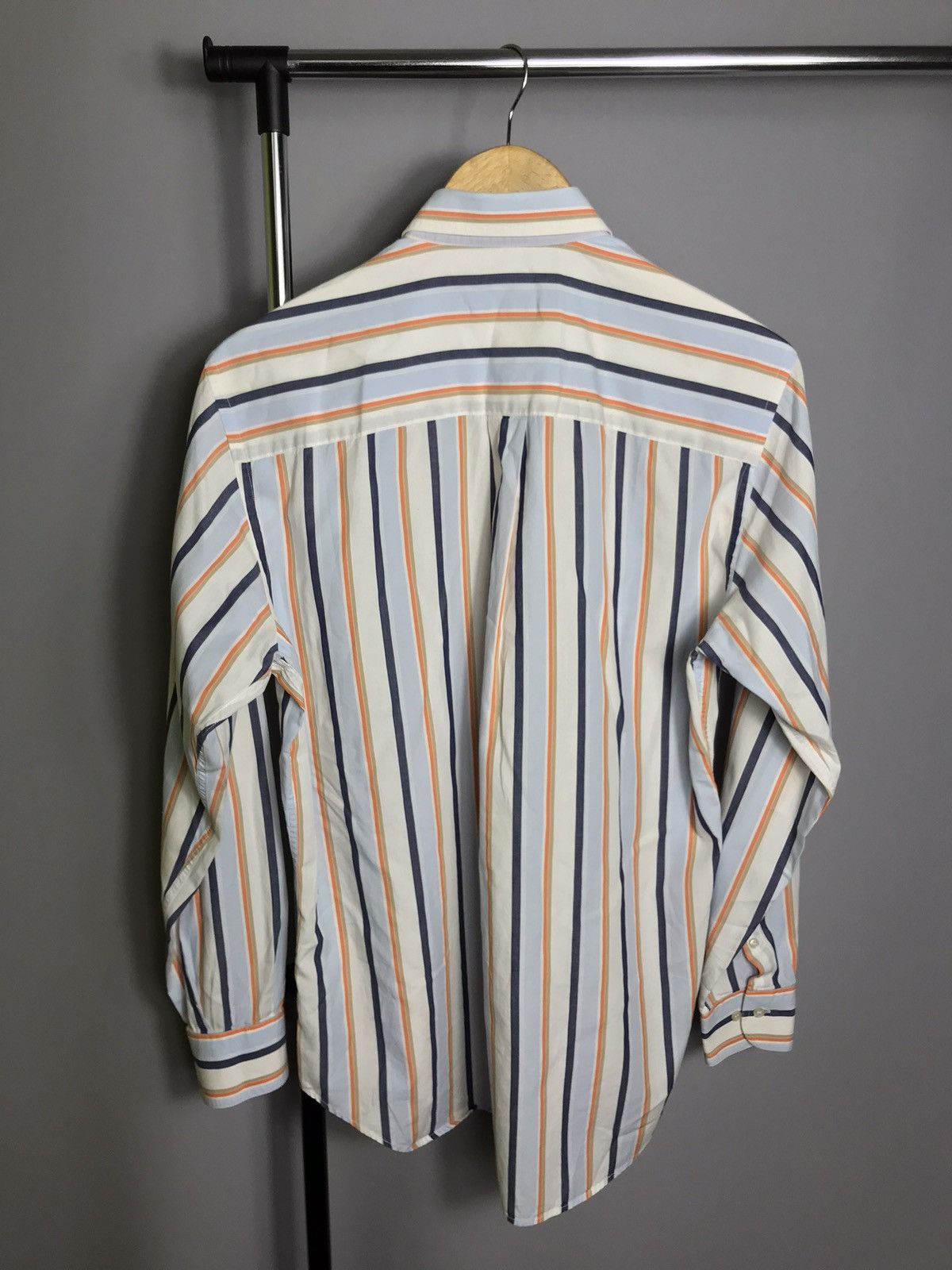 Burberry Burberry London Shirt Button Down Striped Long Sleeve Mens Size US L / EU 52-54 / 3 - 9 Thumbnail