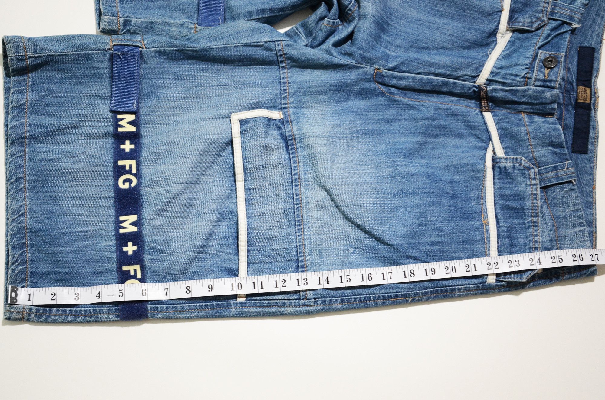 Marithe + Francois Girbaud M+FG Marithe Francois Girbaud Cargo Denim Shorts Y2K Hiphop Size US 32 / EU 48 - 15 Thumbnail