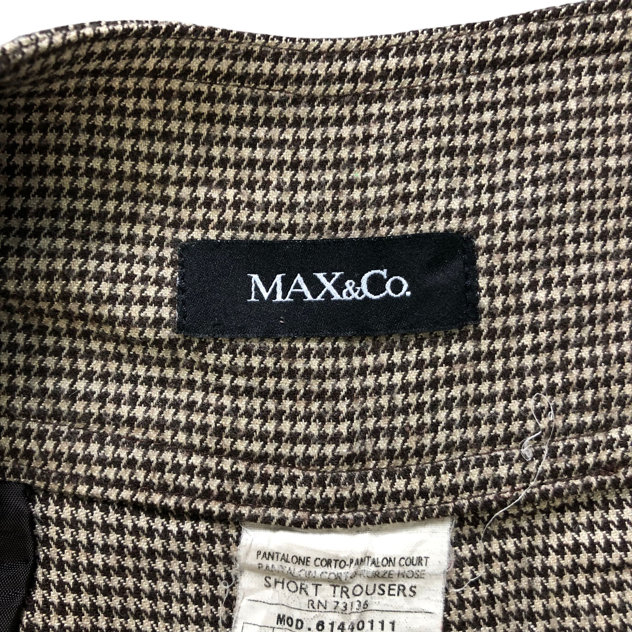 MAX&Co. MAX & CO HOUNDSTOOTH PATTERN SHORT TROUSERS #7279-125 Size 27" / US 4 / IT 40 - 6 Thumbnail