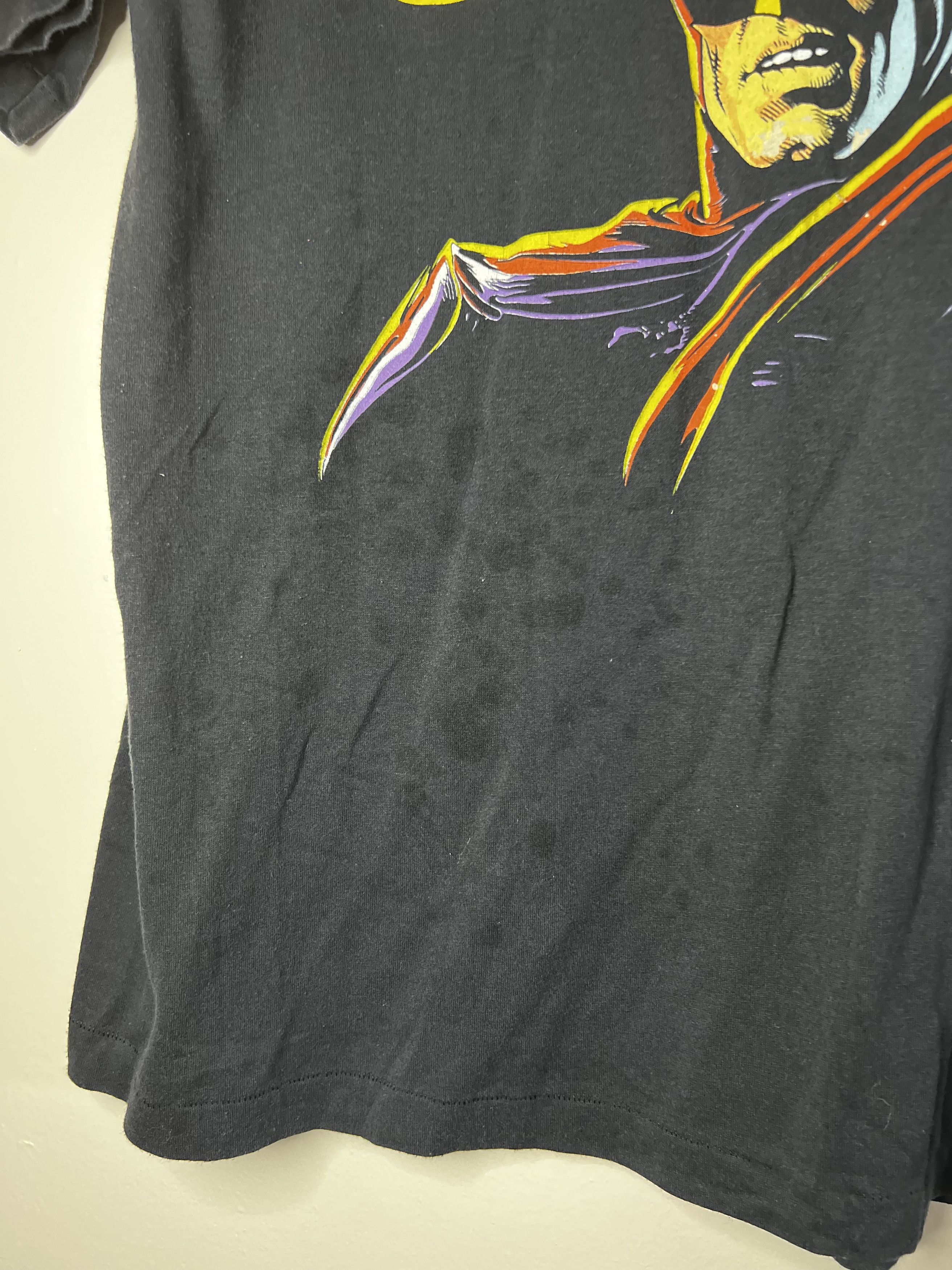 DC Comics × Vintage Vintage 1989 Batman Bat Signal Single Stitch Graphic T-Shirt Size US L / EU 52-54 / 3 - 4 Thumbnail